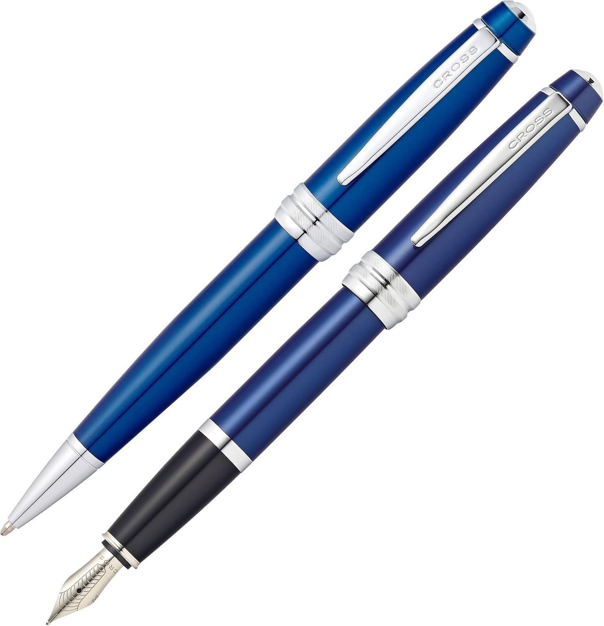 CROSS Füllfederhalter Kugelschreiber+Füller Bailey Blau-Lack, Geschenkset