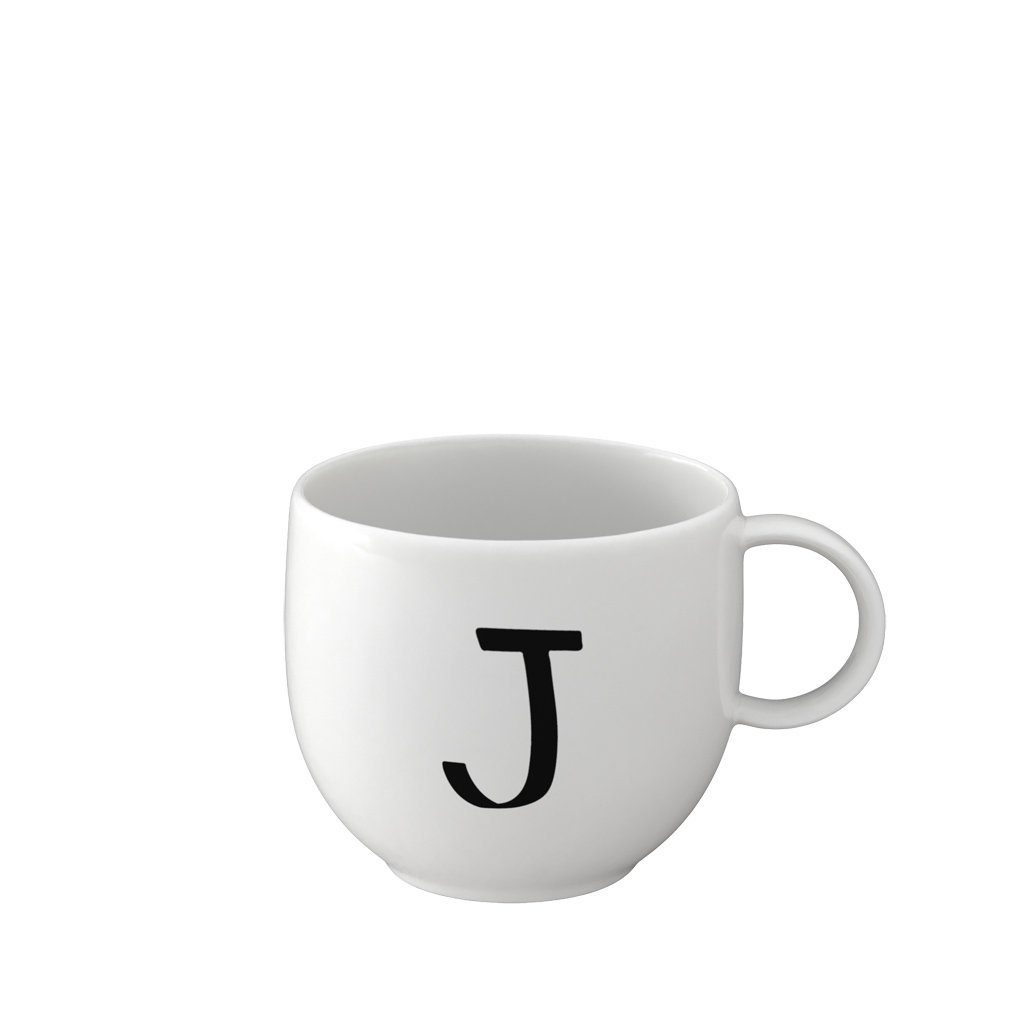 like. by Villeroy & Boch Tasse Letters Henkelbecher, Porzellan