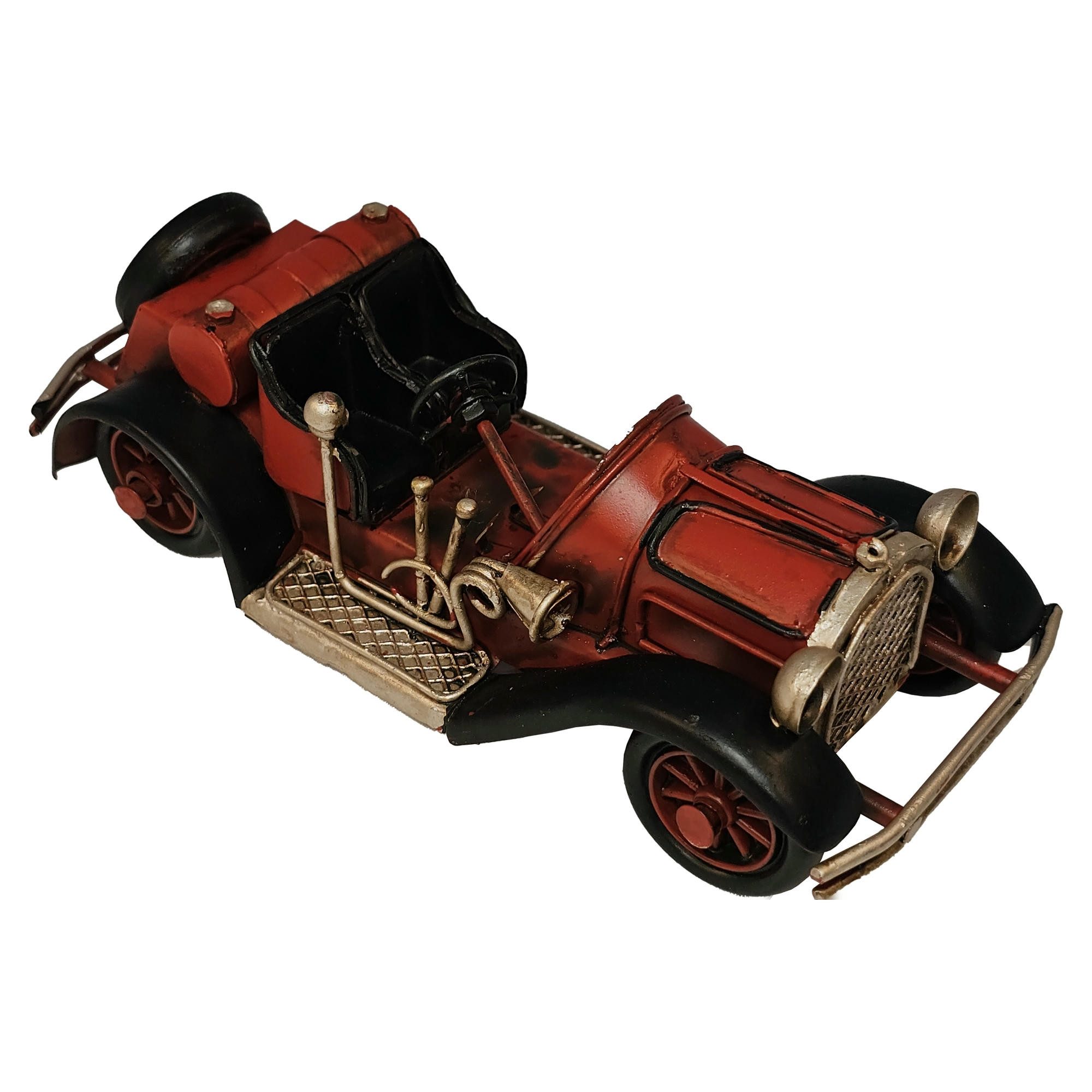 Dynasun Modellauto Car 1804D-652, (1-tlg), Auto Car Sport Rot 16cm Metall, Vintage Automodell Retro Oldtimer