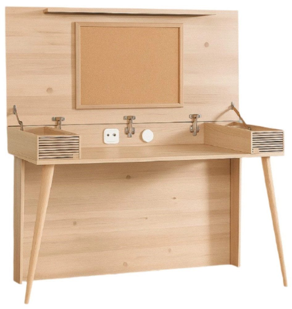 Xlmoebel Kinderschreibtisch Eleganter Holzschreibtisch im zeitlosen Design für Zuhause (1-St., Schreibtisch), Hergestellt in Europa