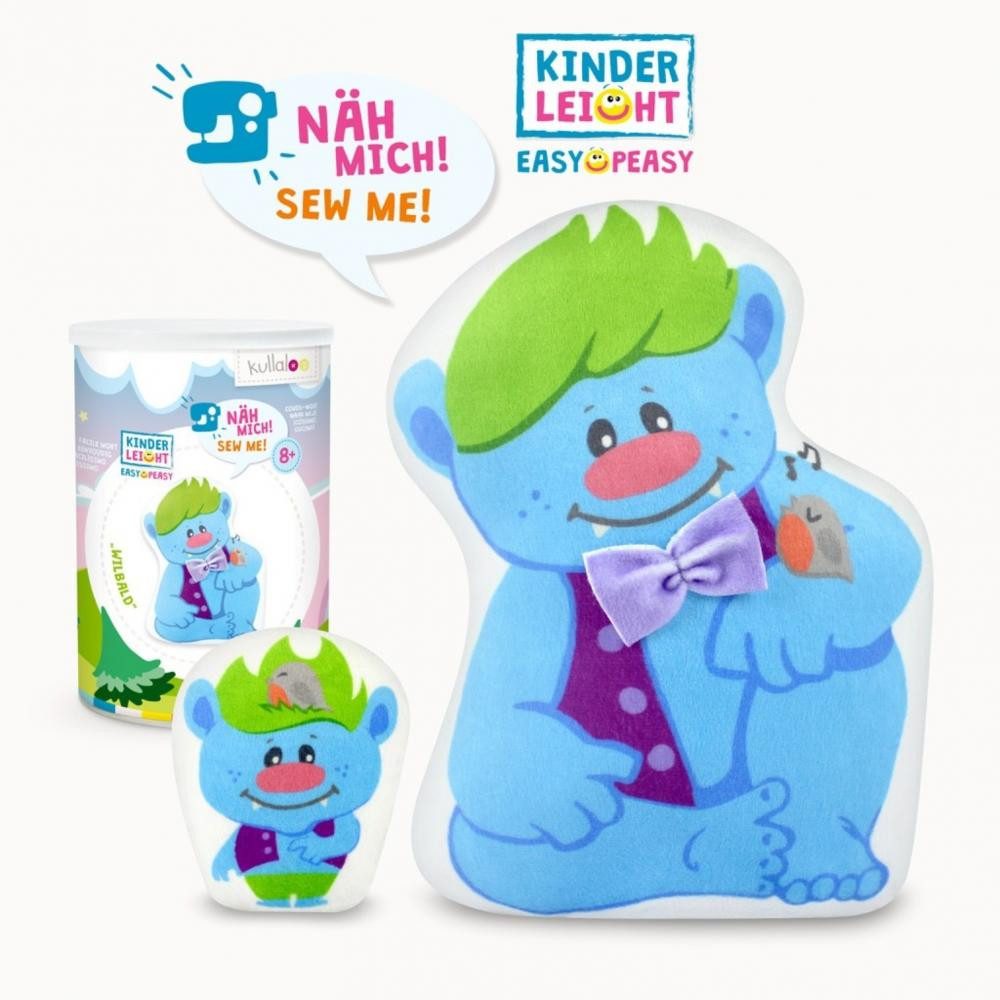 kullaloo Stoff - Troll "WILBALD" Kinder-Nähset Serie Magic World