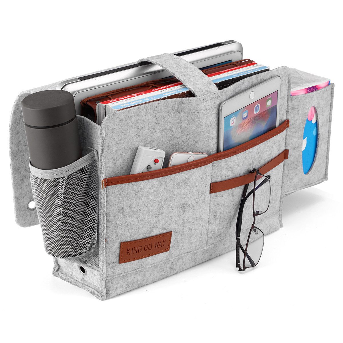 NASUM Aufbewahrungsbox Bedside Storage Bag Grau, günstig online kaufen