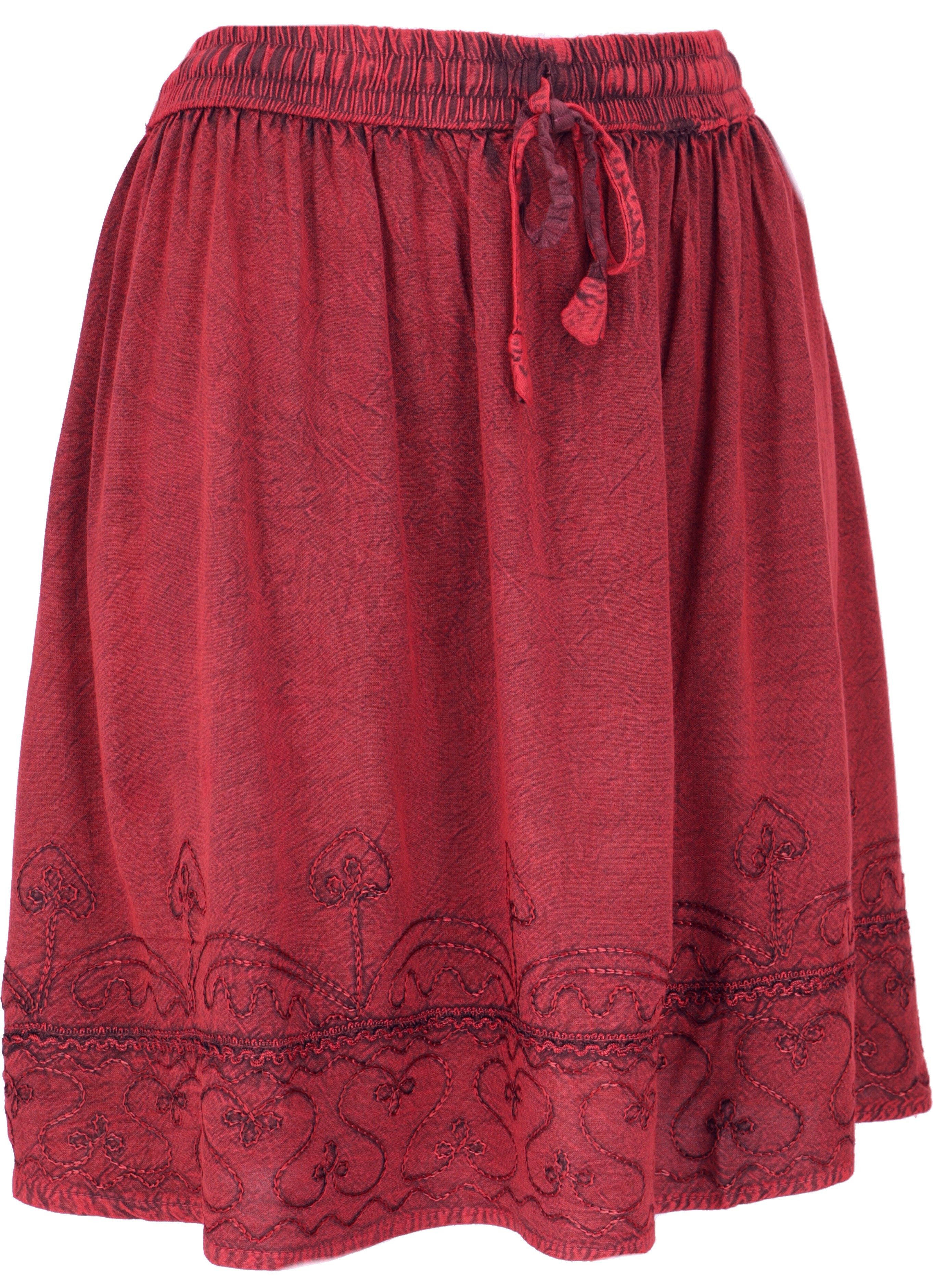 Guru-Shop Minirock Bestickter Boho Minirock - günstig online kaufen