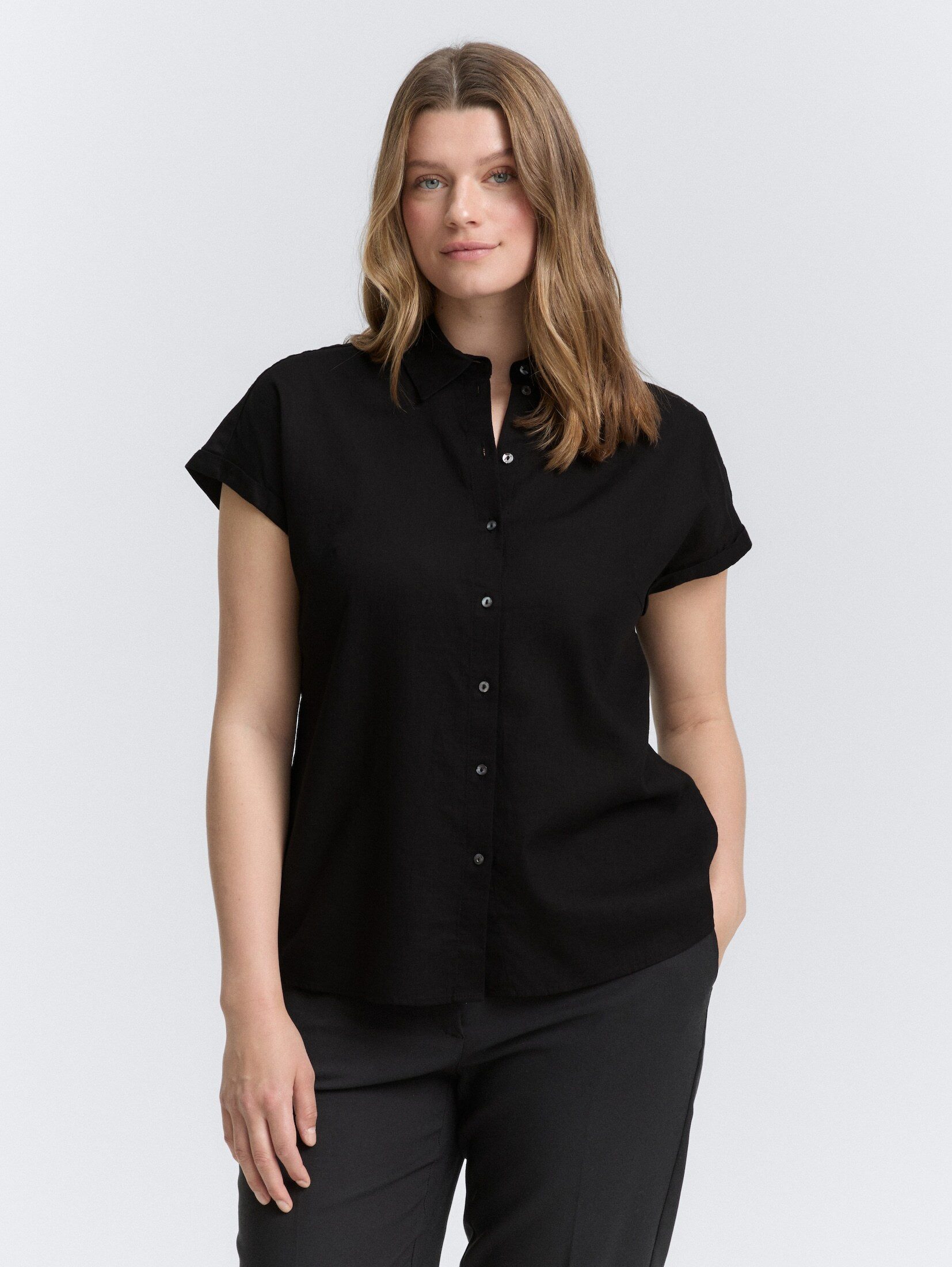 TOM TAILOR PLUS Kurzarmbluse Plus Size günstig online kaufen