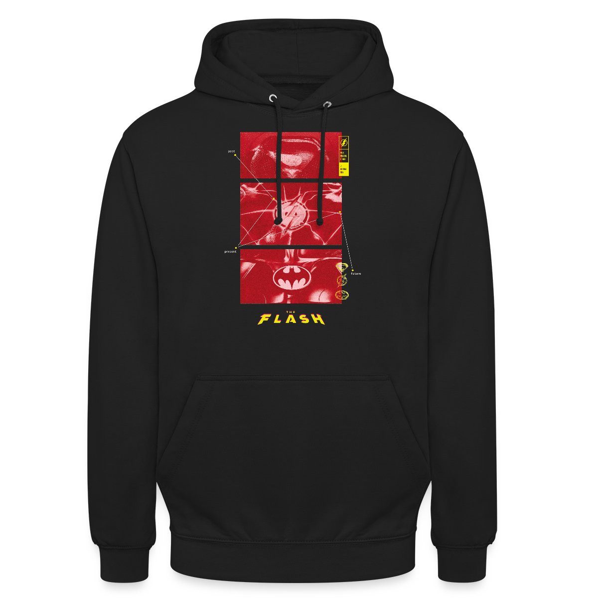 Spreadshirt Hoodie The Flash Anzüge Supergirl Flash Batman Mit Logos Unisex Hoodie (1-tlg)