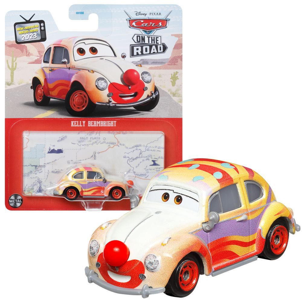 Spielzeug-Rennwagen Kelly Beambright HKY31 Disney Cars Cast 1:55 Autos Mattel Fahrzeuge