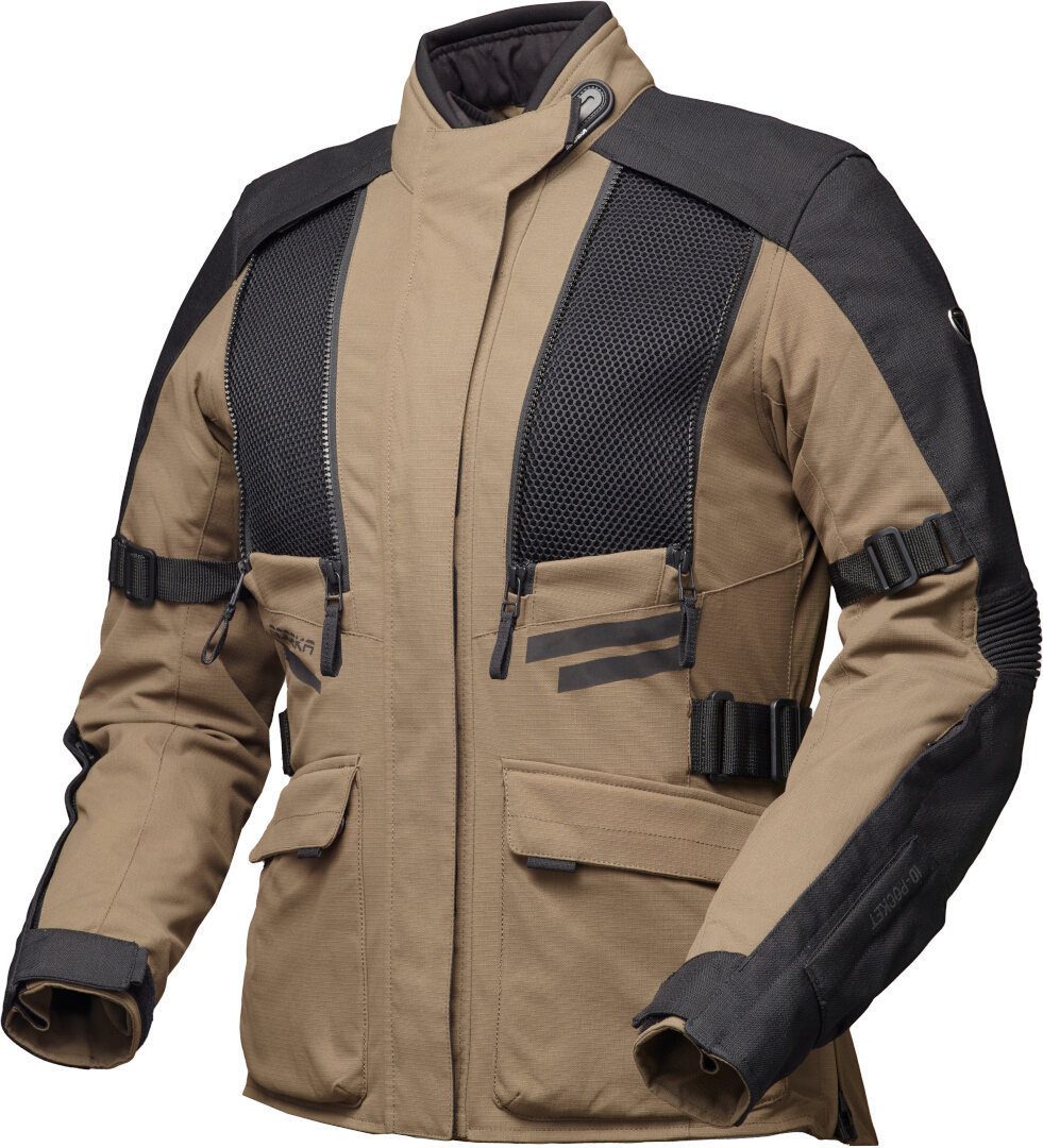 Modeka Motorradjacke Lucano wasserdichte Damen Motorrad Textiljacke herausnehmbares Innenfutter,herausnehmbare Membrane,wasserdicht