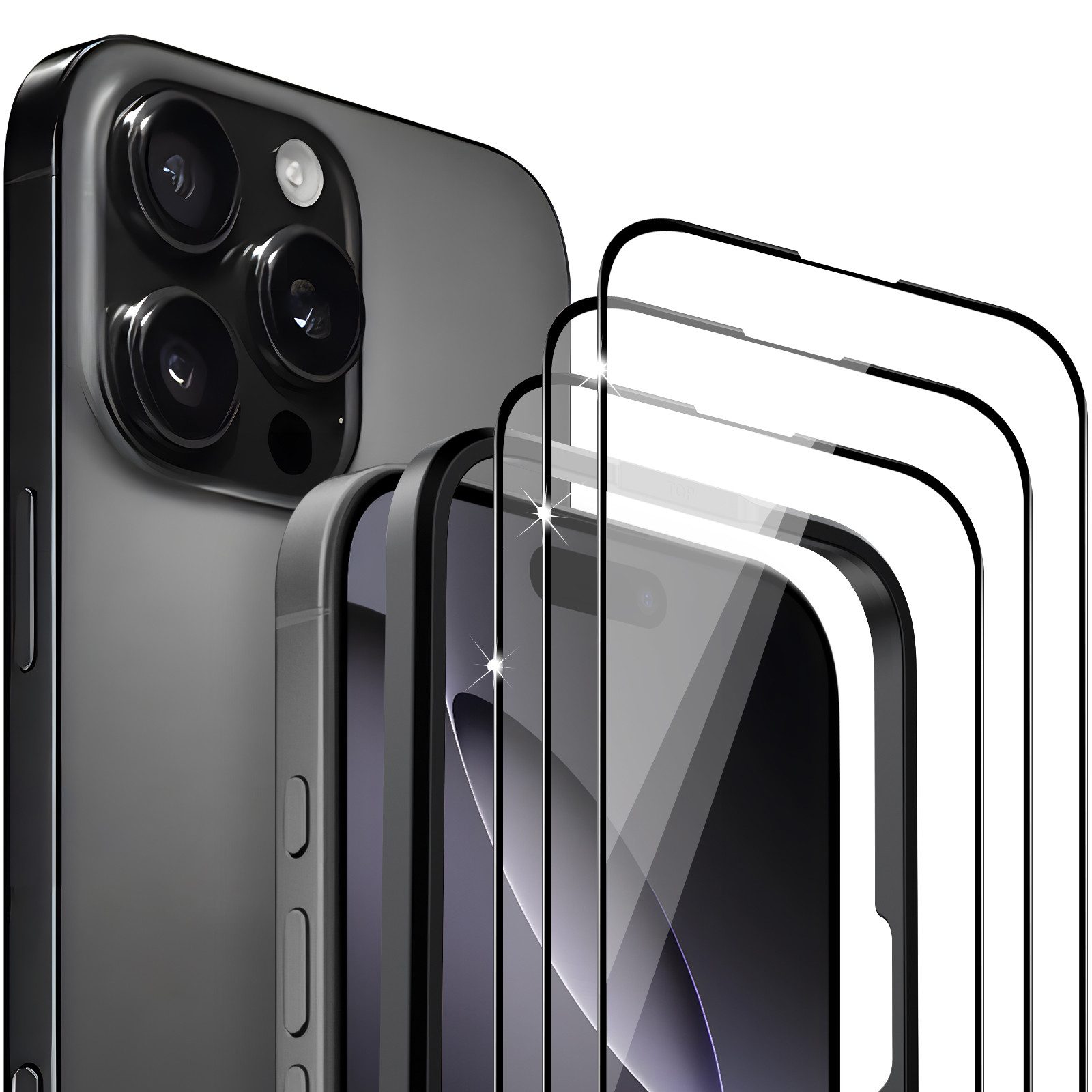 Sytifro Schutzfolie Panzerglas für iPhone 17 & 16, 10H Härte Schutzfolie, Displayschutz, (iPhone 17 Pro Max/ iPhone 17 Pro/ iPhone 17 Air/ iPhone 17/ iPhone 16 Pro Max/ iPhone 16 Pro/ iPhone 16 Plus/ iPhone 16, HD- Panzerglasfolie, blasenfrei Displayschut