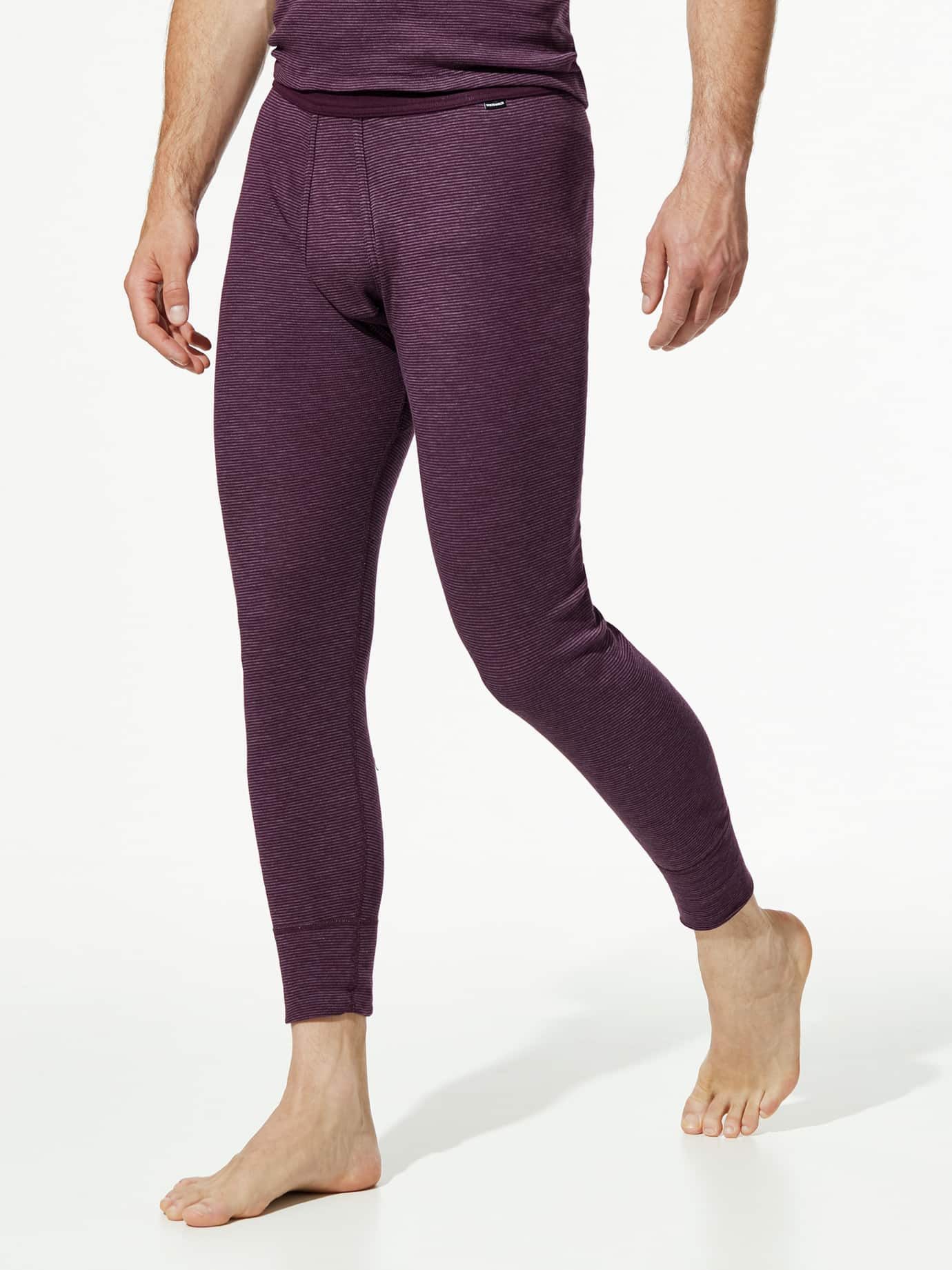 Walbusch Thermohose Herren Thermo-Hose lang 2er-Pack Baumwollmix warm pflegeleicht Angerautes Futter, isolierend, nahtlos, mit Eingriff, Unterwäsche