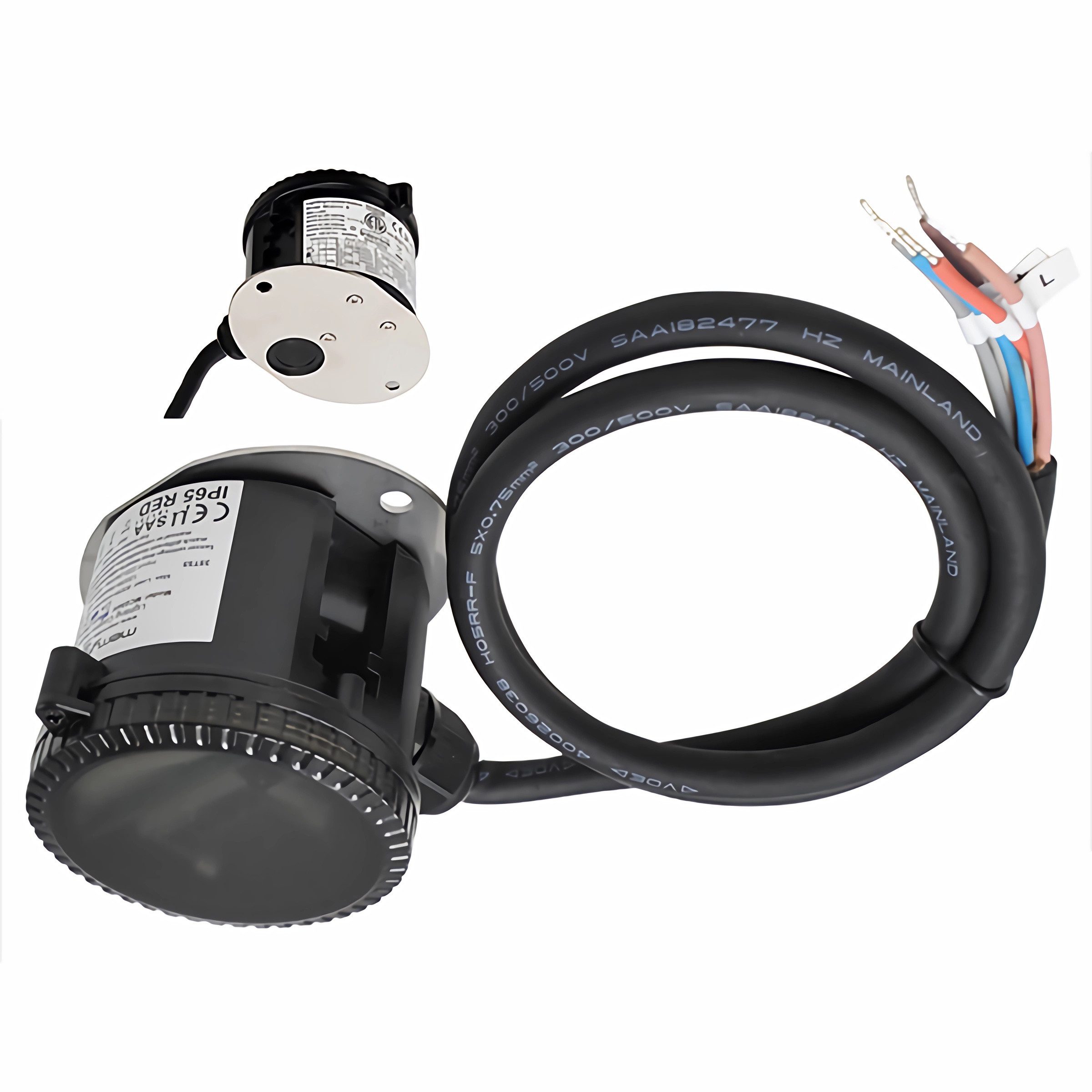 Merrytek Bewegungsmelder MC054VRC2B Mikrowellen Bewegungsmelder IP65 mit Dimmfunktion 120-277V, (1-St)