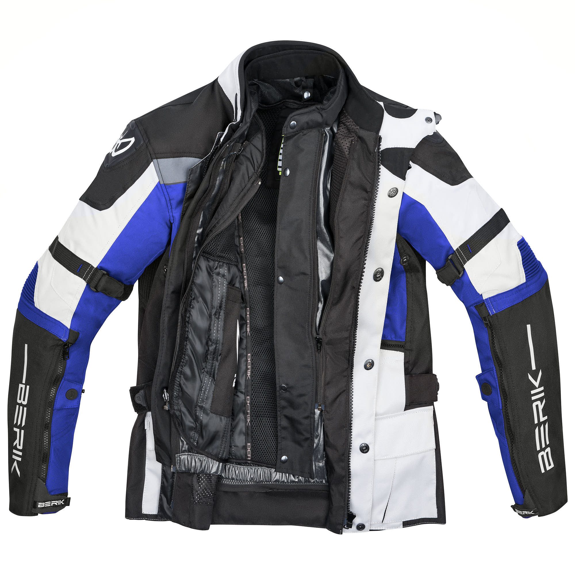 Berik Motorradjacke Ferpho wasserdichte Motorrad Textiljacke Verbindungsreißverschluss,Ellenbogenprotektoren enthalten,herausn – Bild 5 von 5
