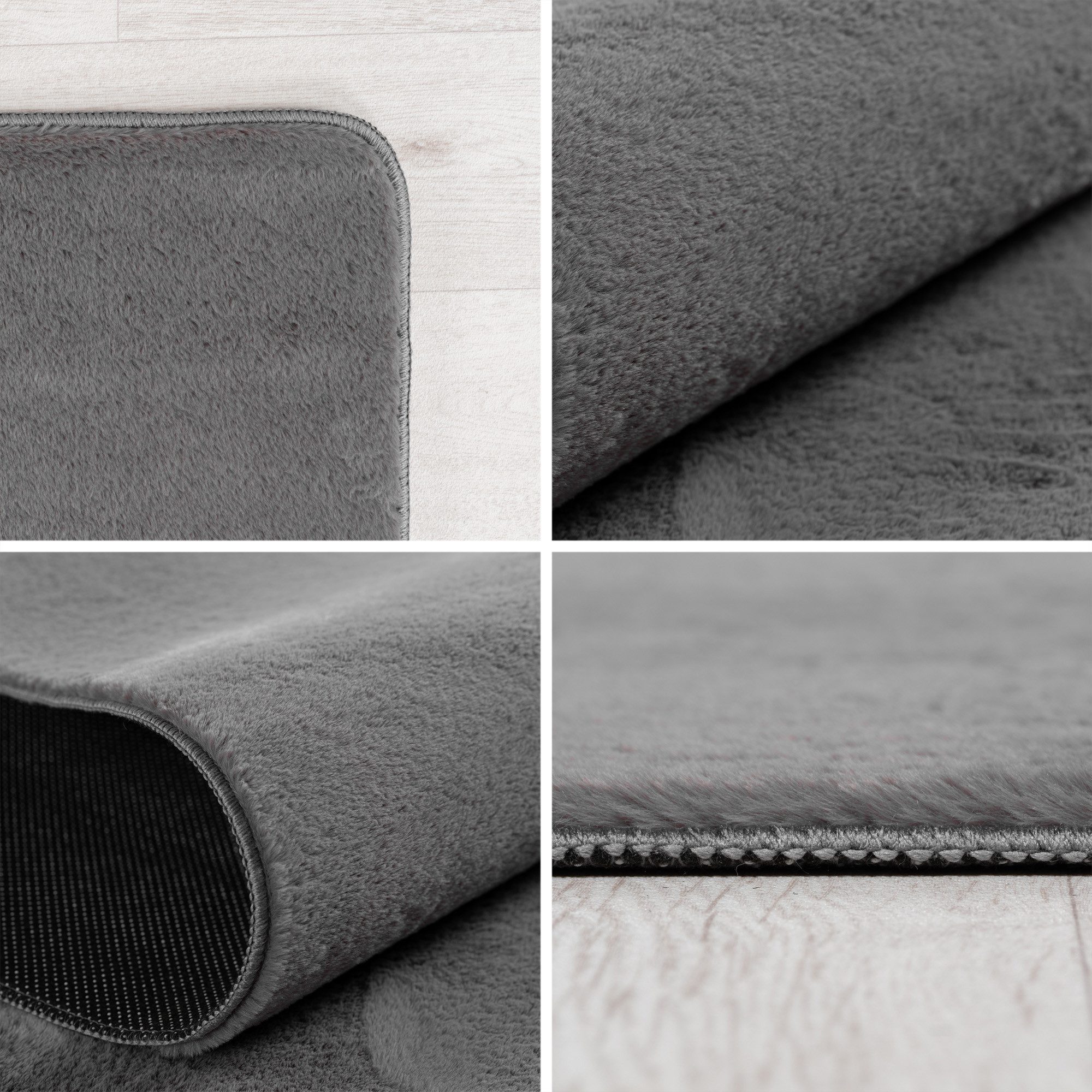 Carpettex Veloursteppich Unicolor - Einfarbig, Rund, Höhe: 11 mm, Perfekt g günstig online kaufen