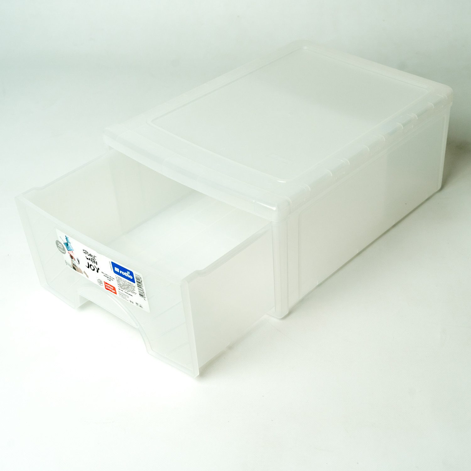 ROTHO Schubladenbox Stapelbare Aufbewahrungsbox 18l – Bild 5 von 5