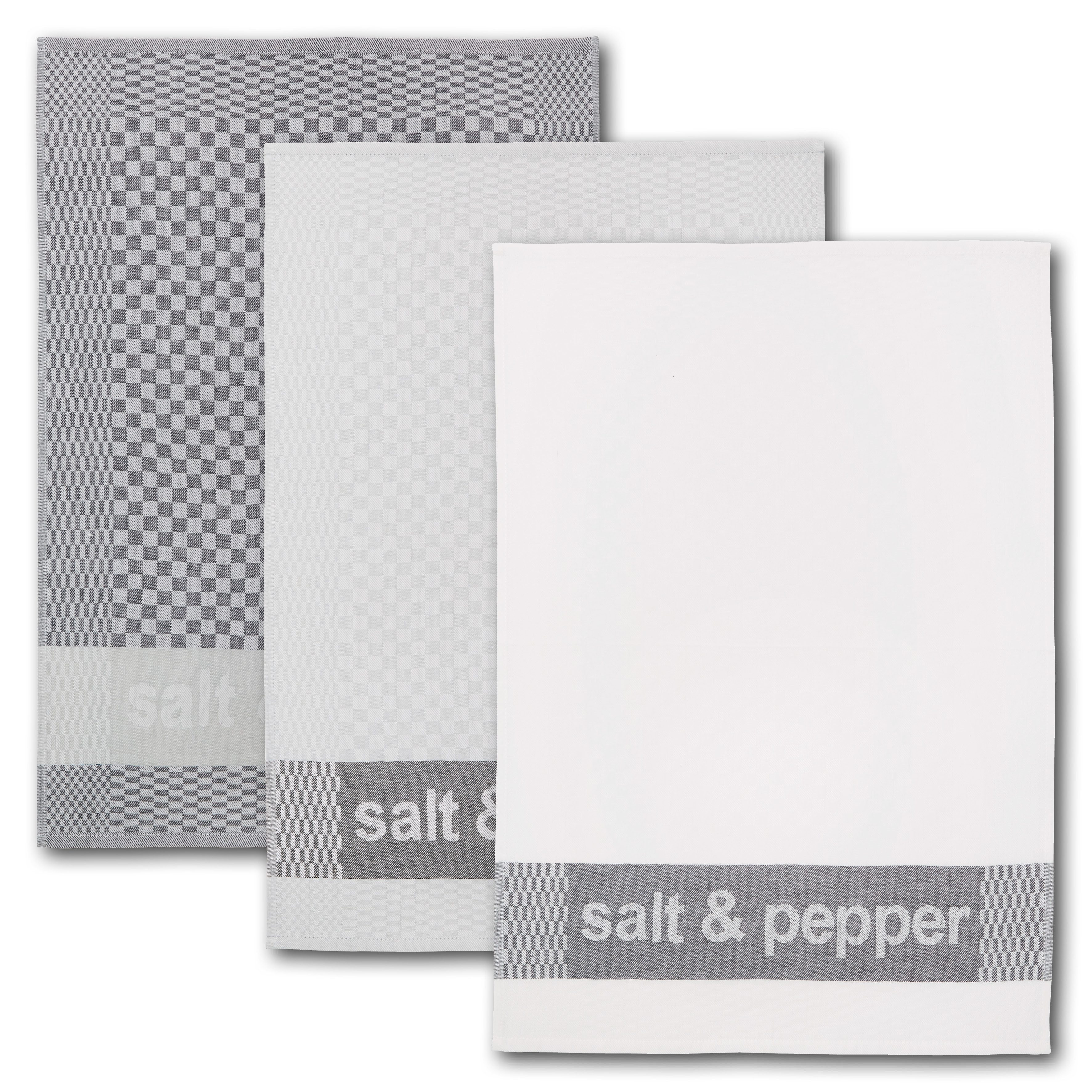 Dyckhoff Geschirrtuch Salt & Pepper, Maße je Tuch ca. 50x70 cm, (Set, 3-tlg günstig online kaufen