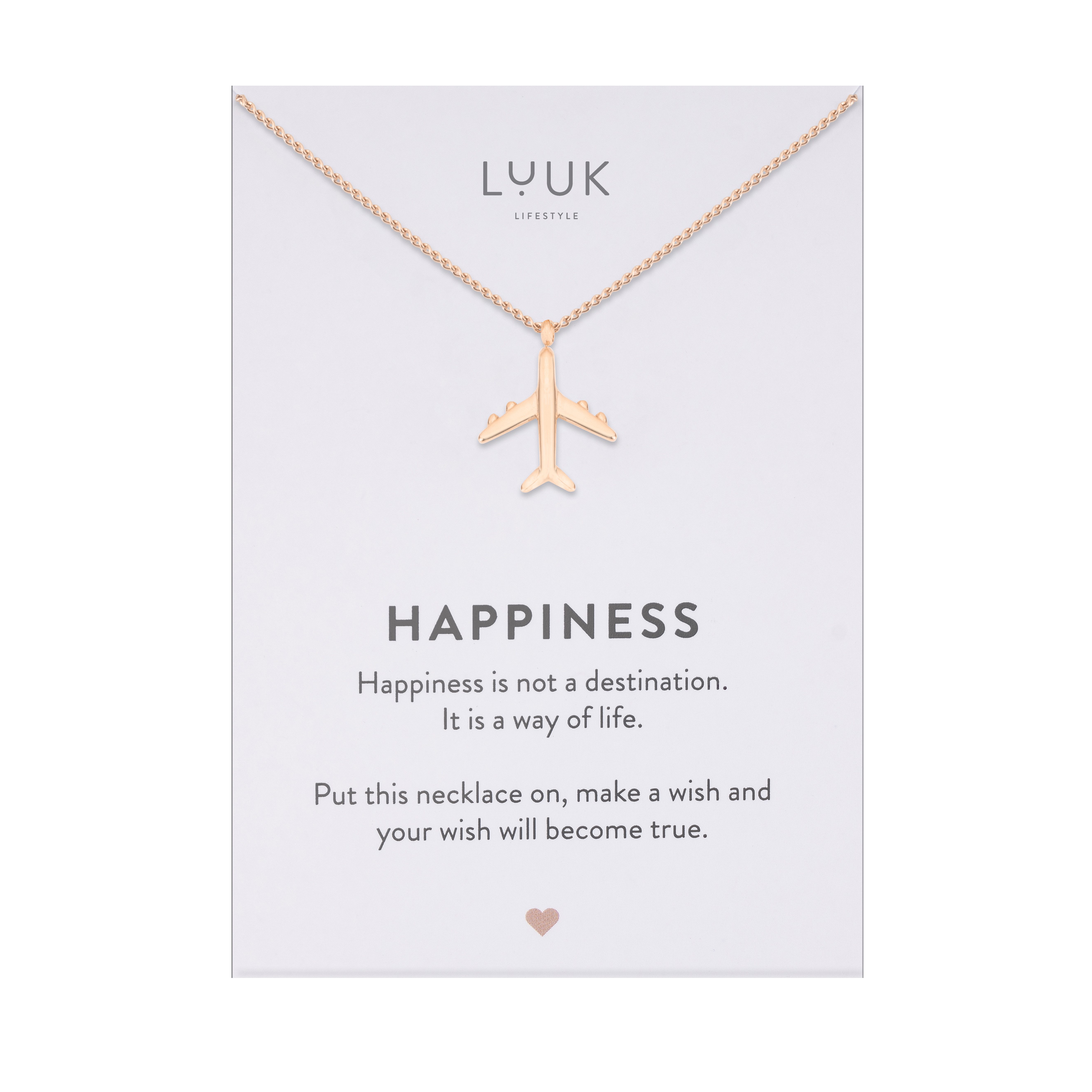 LUUK LIFESTYLE Kette mit Anhänger Flugzeug, günstig online kaufen