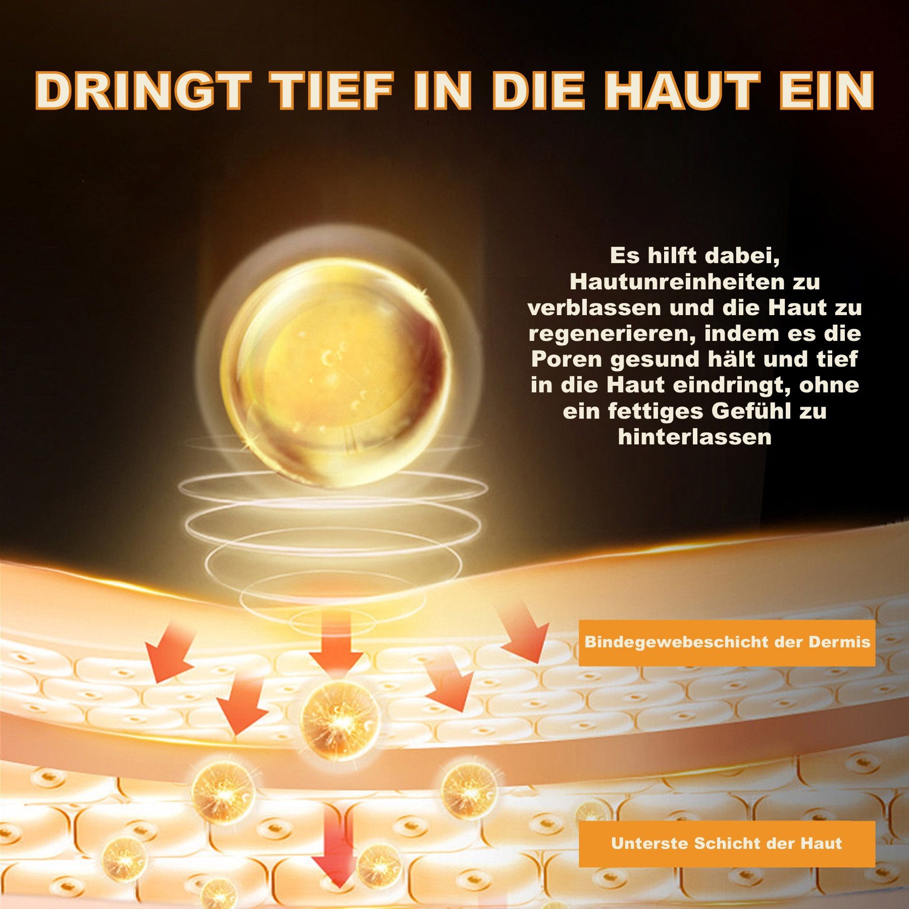 P-Beauty Cosmetic Accessories Gesichtsserum Kurkuma Serum Hyperpigmentation Pigmentflecken Entferner Bio Vegan, 1-tlg.