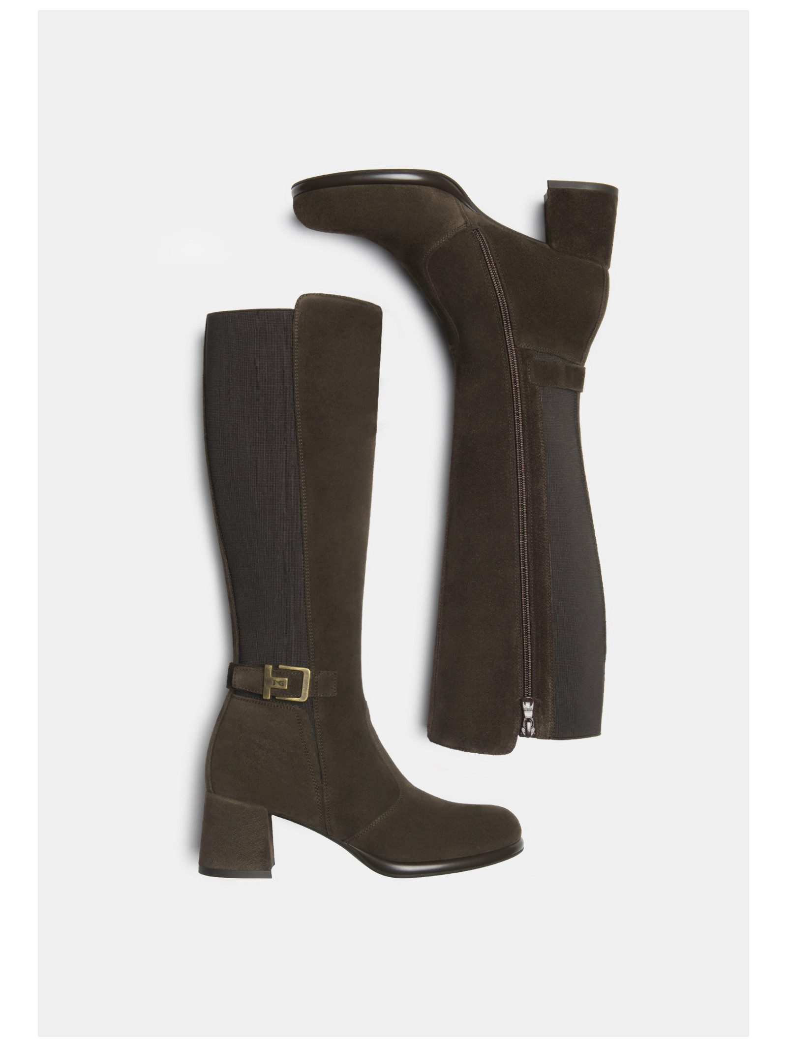 Nero Giardini Nero Giardini Stiefel Leder/Textil Overkneestiefel