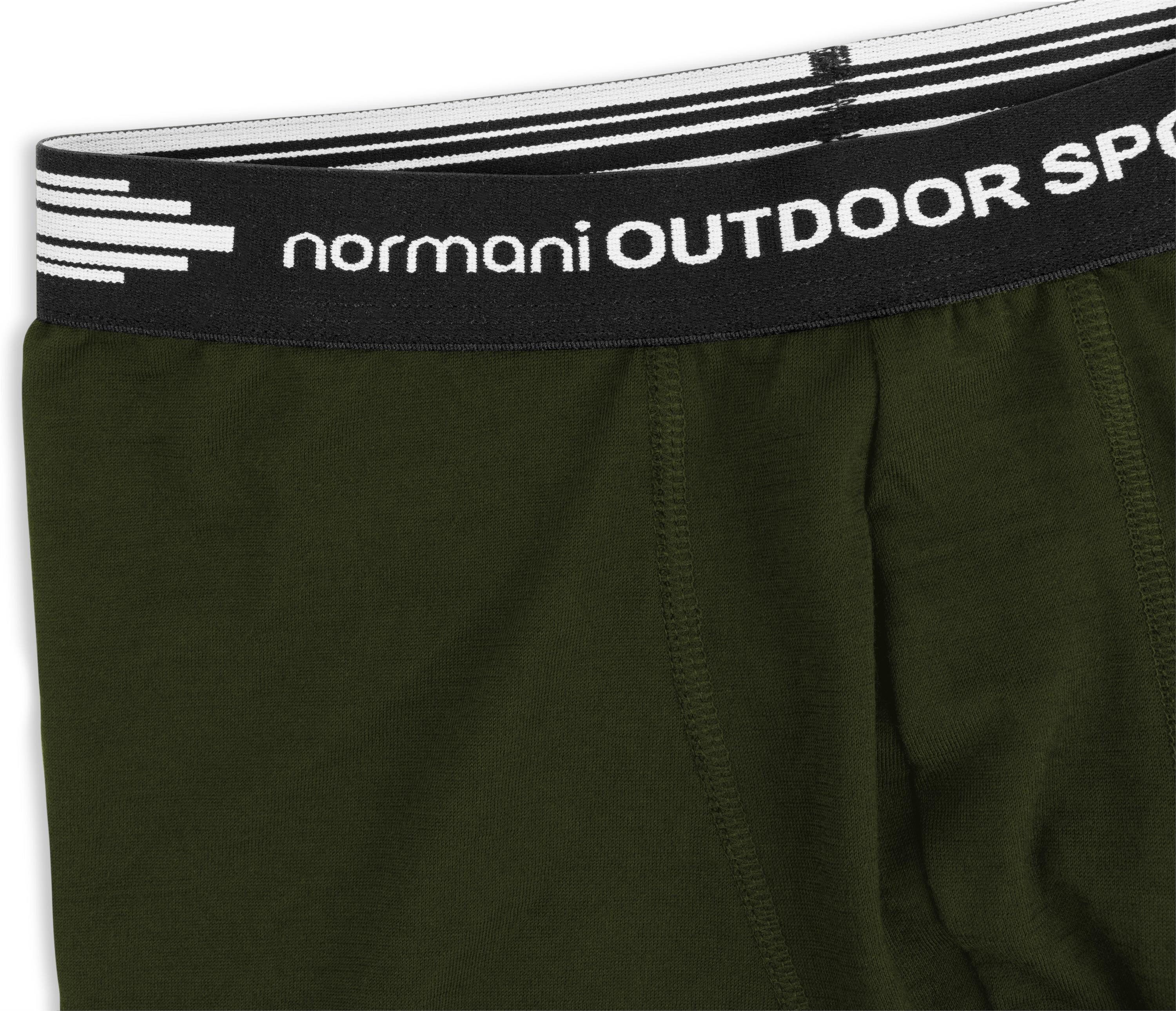 normani Retro Boxer 2er Pack Herren Merino Boxershorts Unterhose Sportunterhose Funktionsunterwäsche aus 100% Merinowolle