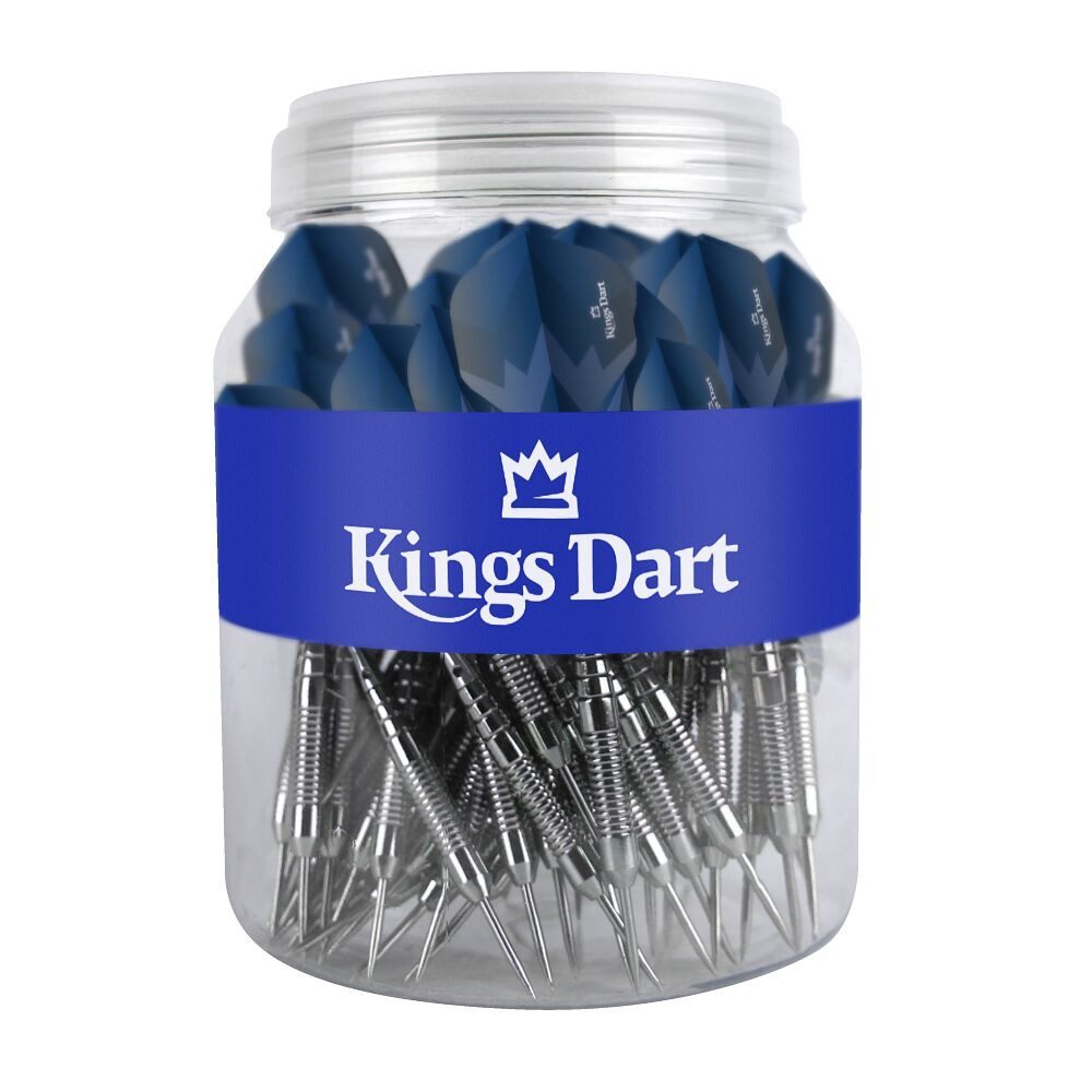 Kings Dart Dartpfeil Steeldart-Set Turnier, Voll turniertaugliche Dartpfeile mit Stahlspitze