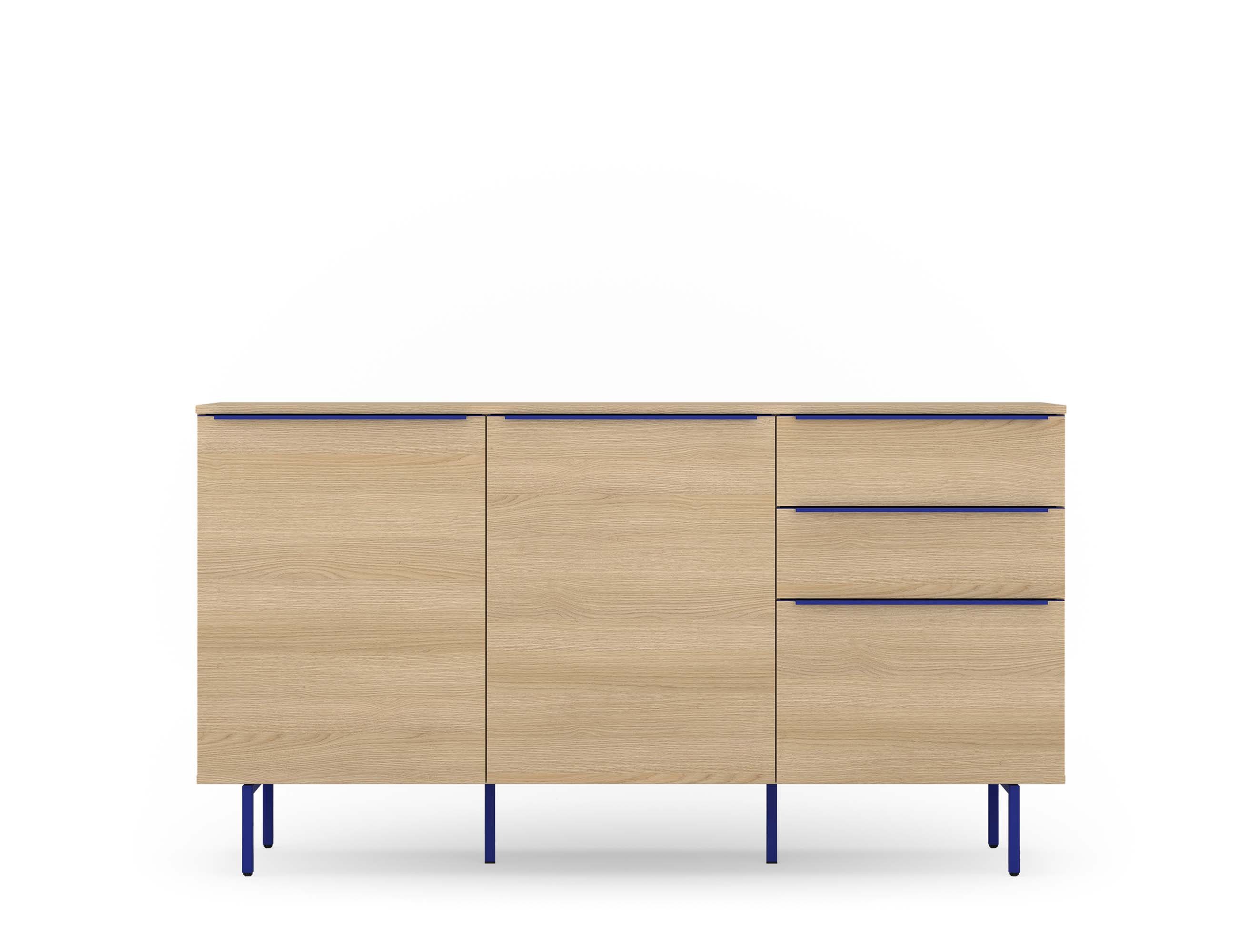 TOM TAILOR HOME Sideboard COLOR PUZZLE Medium Cabinet 07 – 3 Türen, 1 Schublade, Breite 1650 mm – Stauraum mit dem besonderen Farbkick