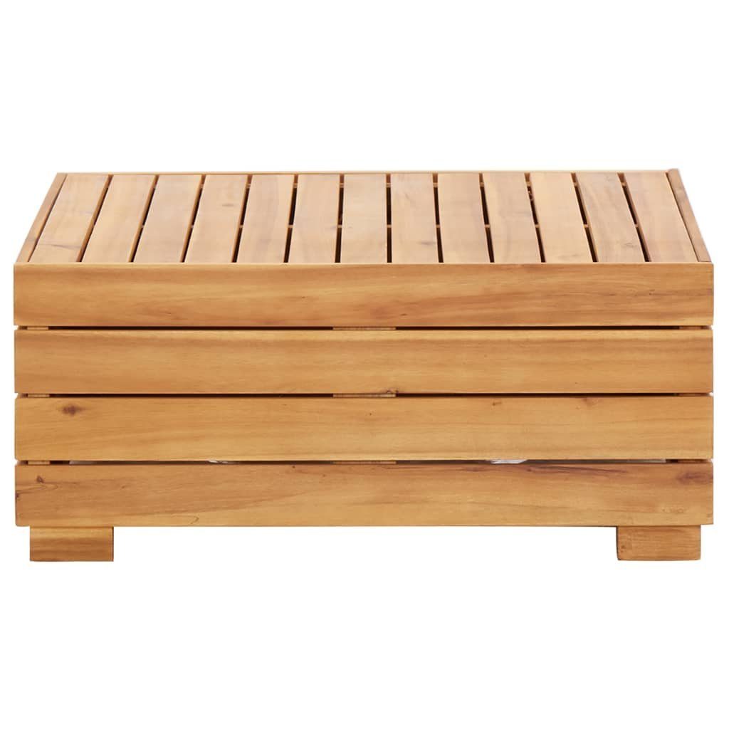 1 Loungesofa Stk. Akazien Modular-Tisch 1 Massivholz, vidaXL Cremeweiß Teile