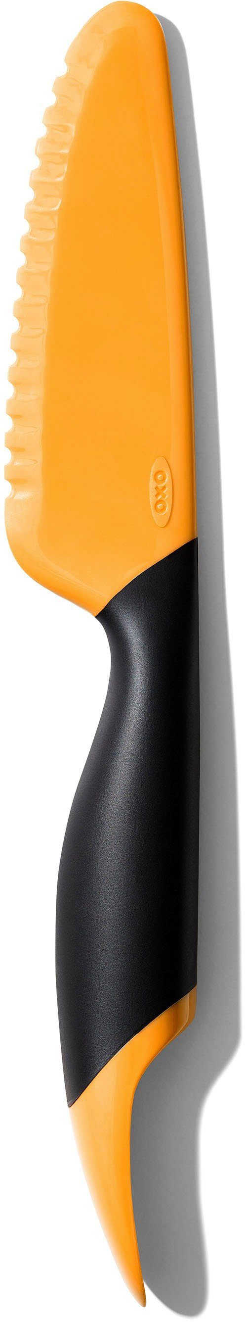 OXO Good Grips Obstschneider, Mangoschneider mit Portionierer und Riffelmesser