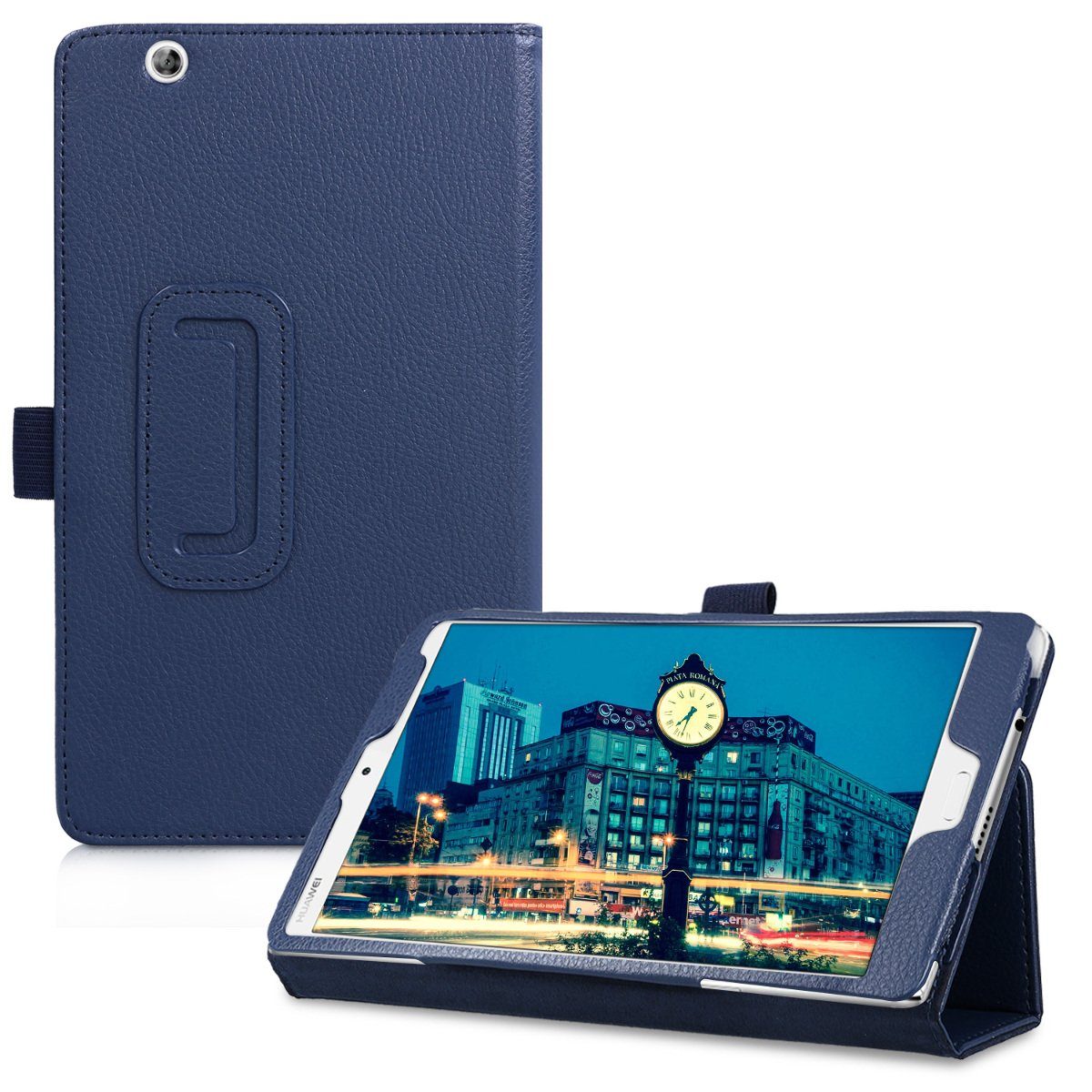 Custodia Kwmobile Per Huawei MediaPad M3 8.4 – Cover In Similpelle Camoscio Marrone Con Funzione Stand