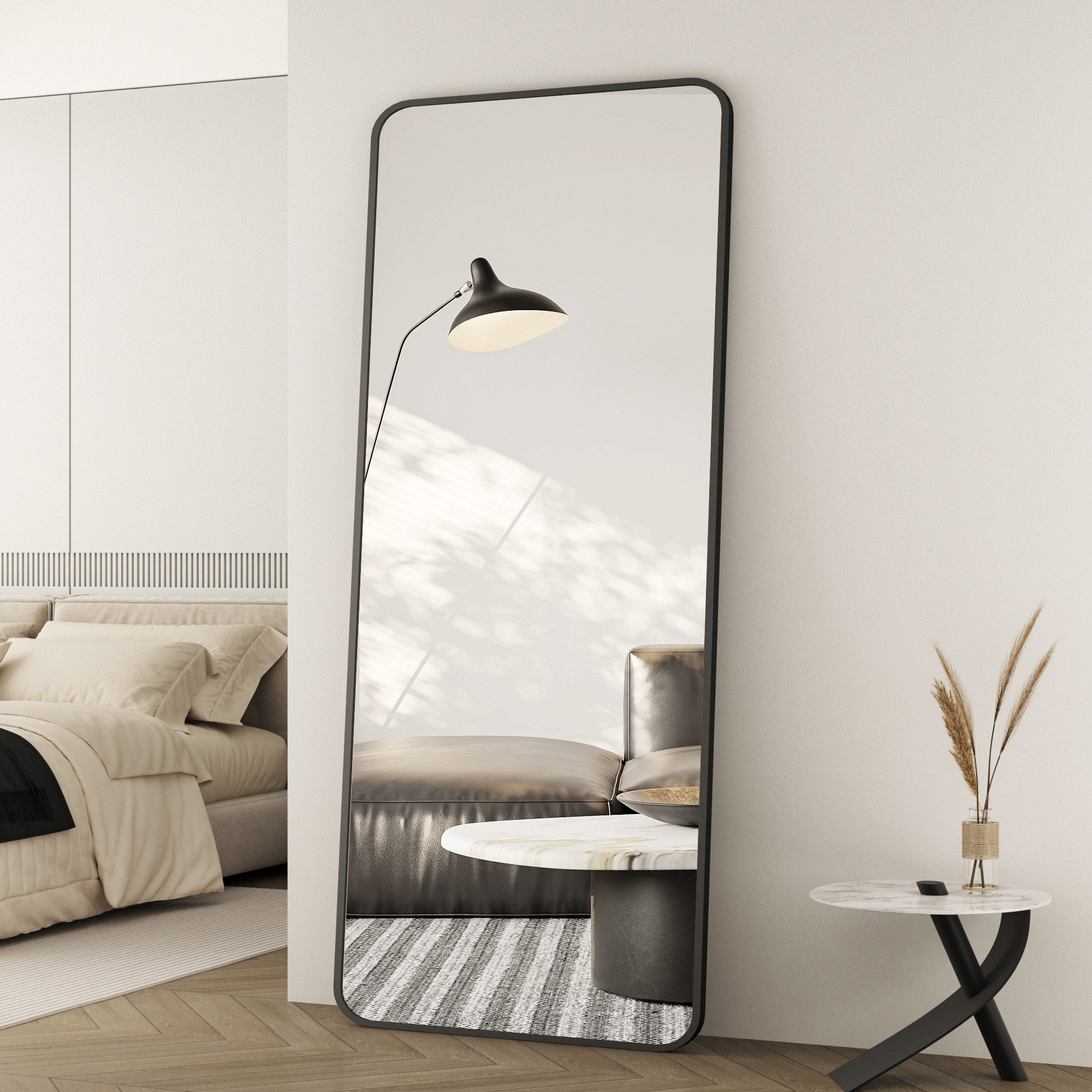 Boromal Wandspiegel Schwarz 180x80 150x50 160x40 günstig online kaufen