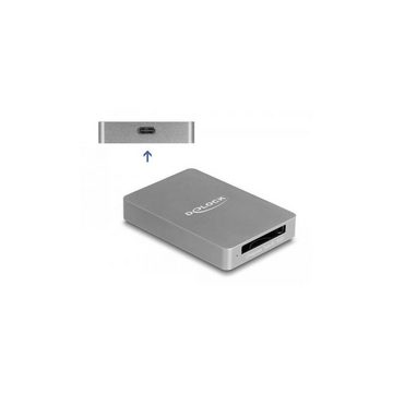 Delock Speicherkartenleser 91008 - USB Type-C Card Reader im Aluminium Gehäuse für...