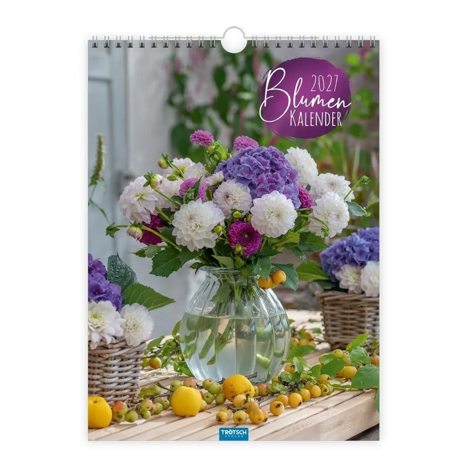 Trötsch Verlag Wandkalender TRÖTSCH - Classickalender Blumenkalender 2027