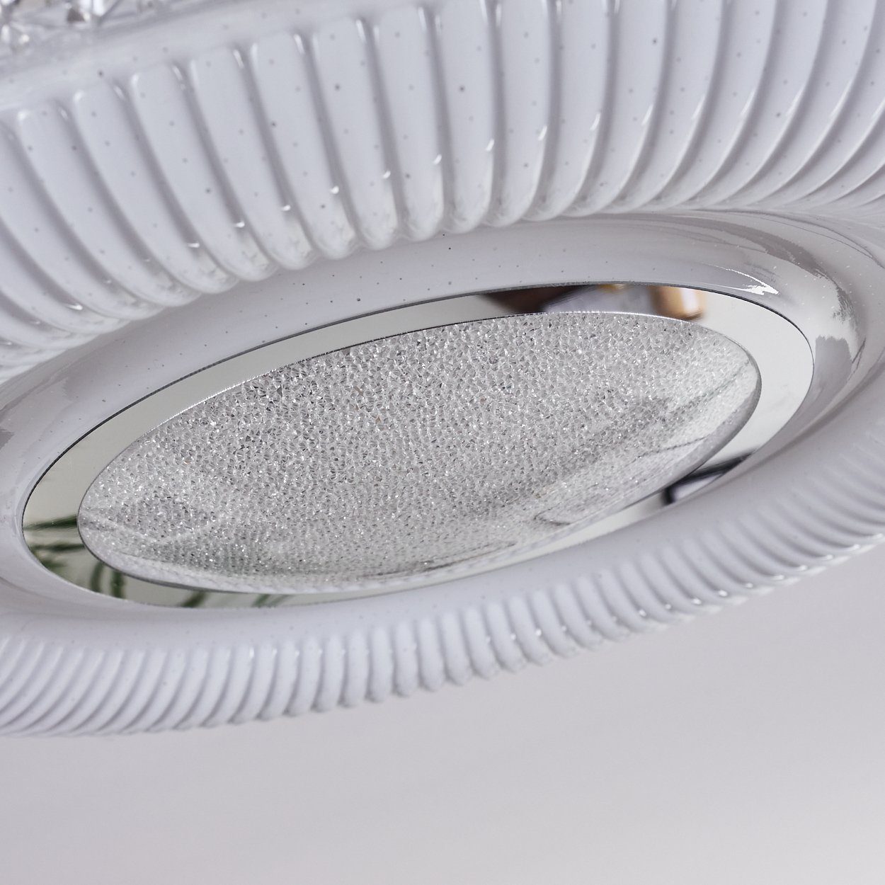 Leuchten Deckenleuchte Flur LED Glitzereffekt dimmbare weiß Schlaf hofstein Wohn Zimmer