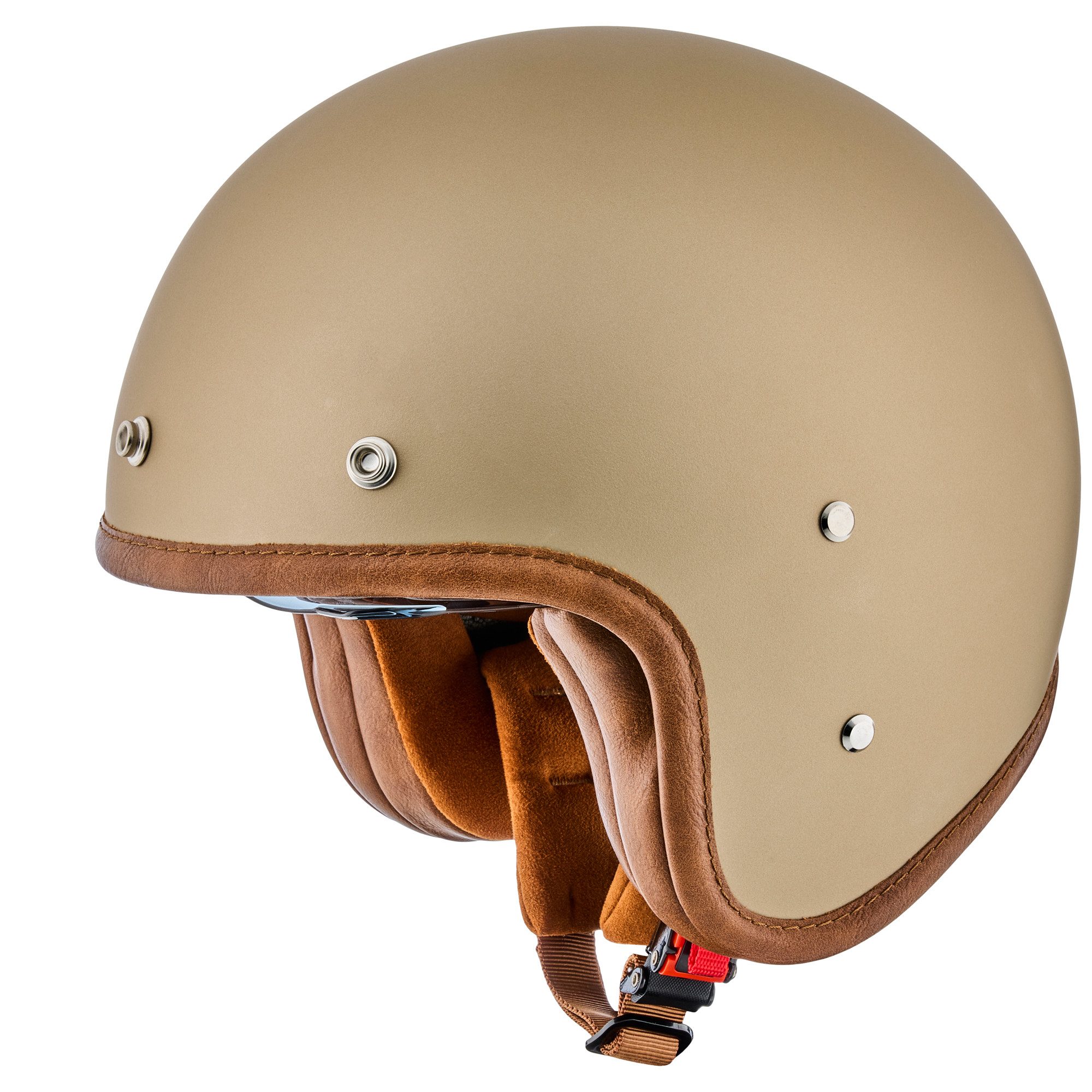 PEROZ Motorradhelm Filus Jethelm, Herausnehmbares Innenfutter,integriertes Sonnenvisier