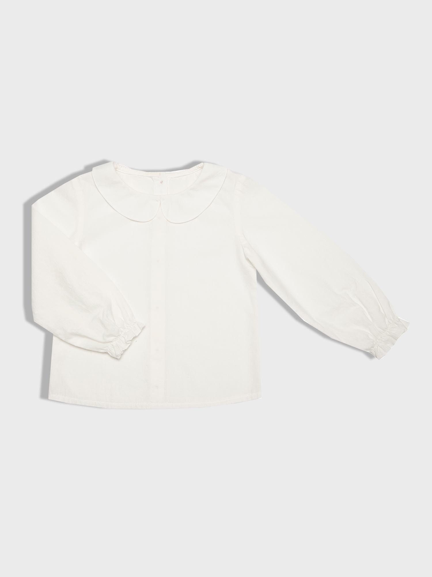 OrganicEra Langarmshirt Kinder Bluse Voile aus Bio-Baumwolle, festlich (1-tlg., Einzeln verkauft)