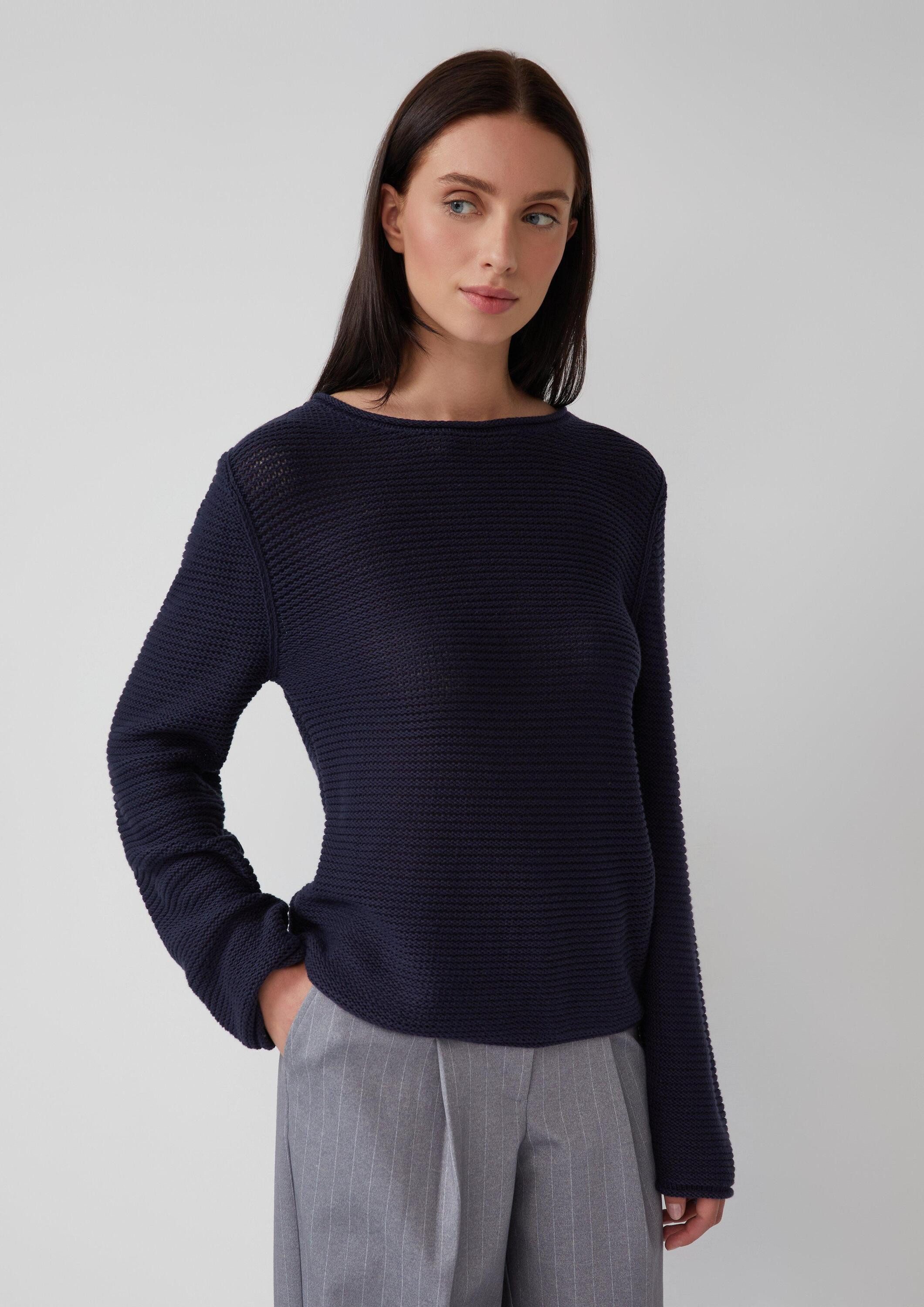 s.Oliver Longpullover Strickpullover Strickpullover im Slim Fit mit Rollkan günstig online kaufen