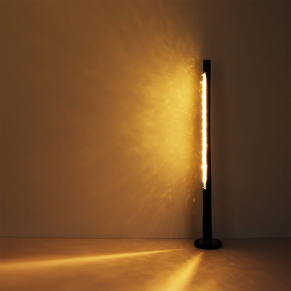 Stehleuchte LED-Leuchtmittel Stehlampe Globo LED fest LED dimmbar Holz verbaut, Wohnzimmer Stehlampe,