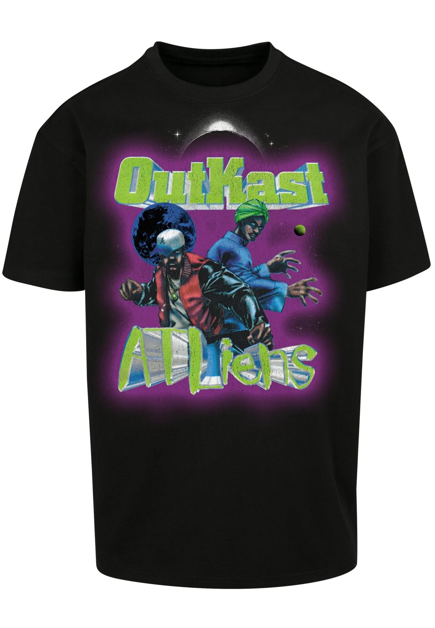 MisterTee Kurzarmshirt Herren Outkast Atliens Cover Oversize Tee (1-tlg)