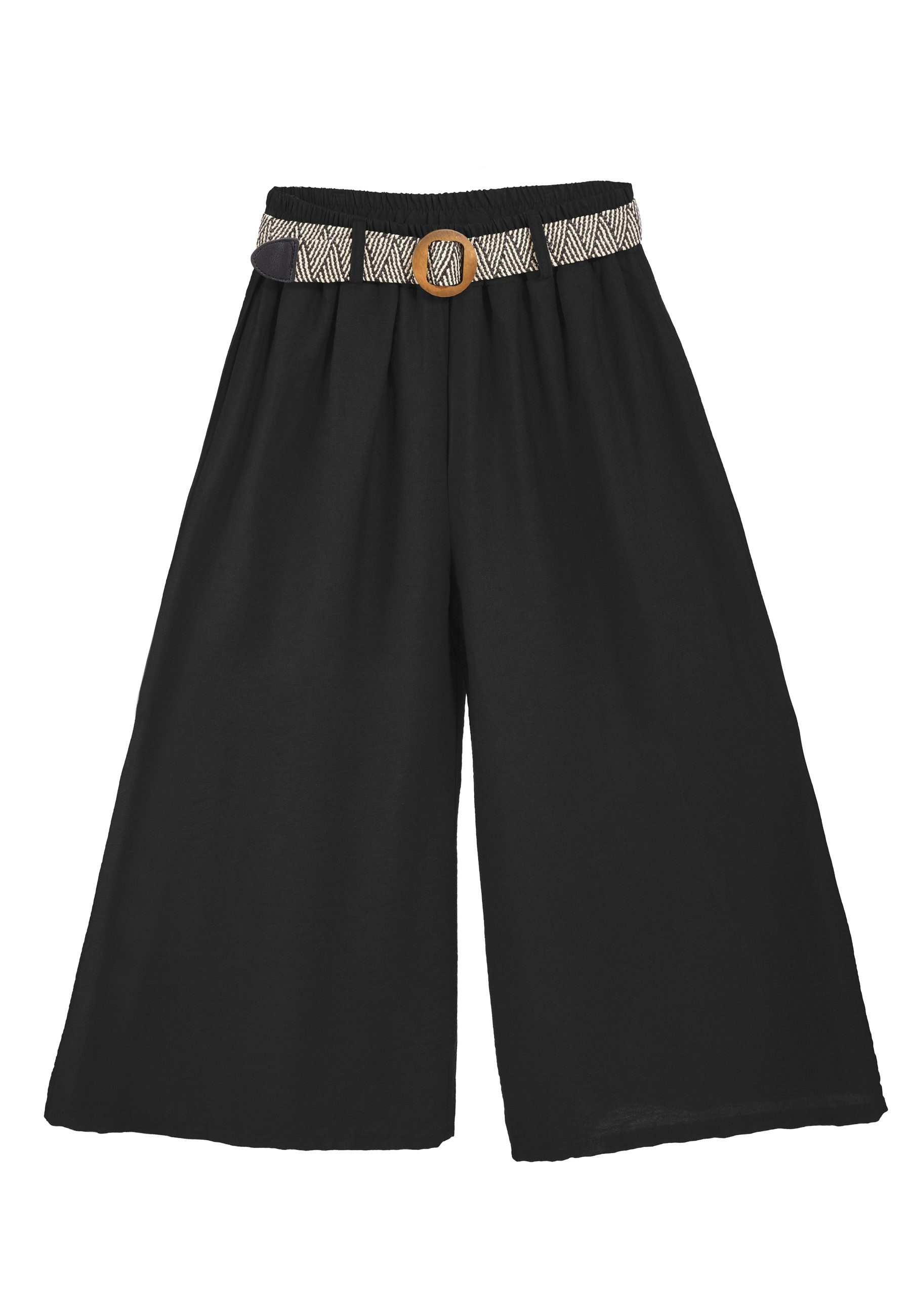 PEKIVESSA 7/8-Hose Culotte mit elastischem Gürtel günstig online kaufen
