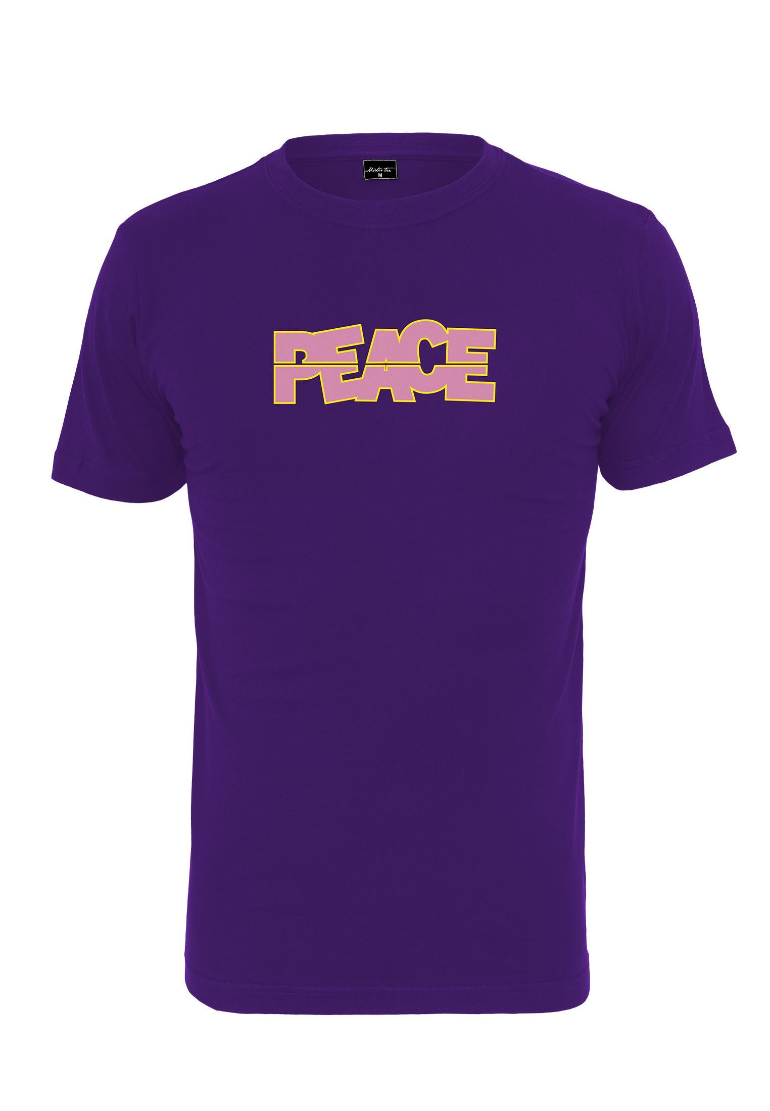 MisterTee (1-tlg) ultraviolet Damen Kurzarmshirt Mister Peace MT826 Ladies Tee Tee Peace