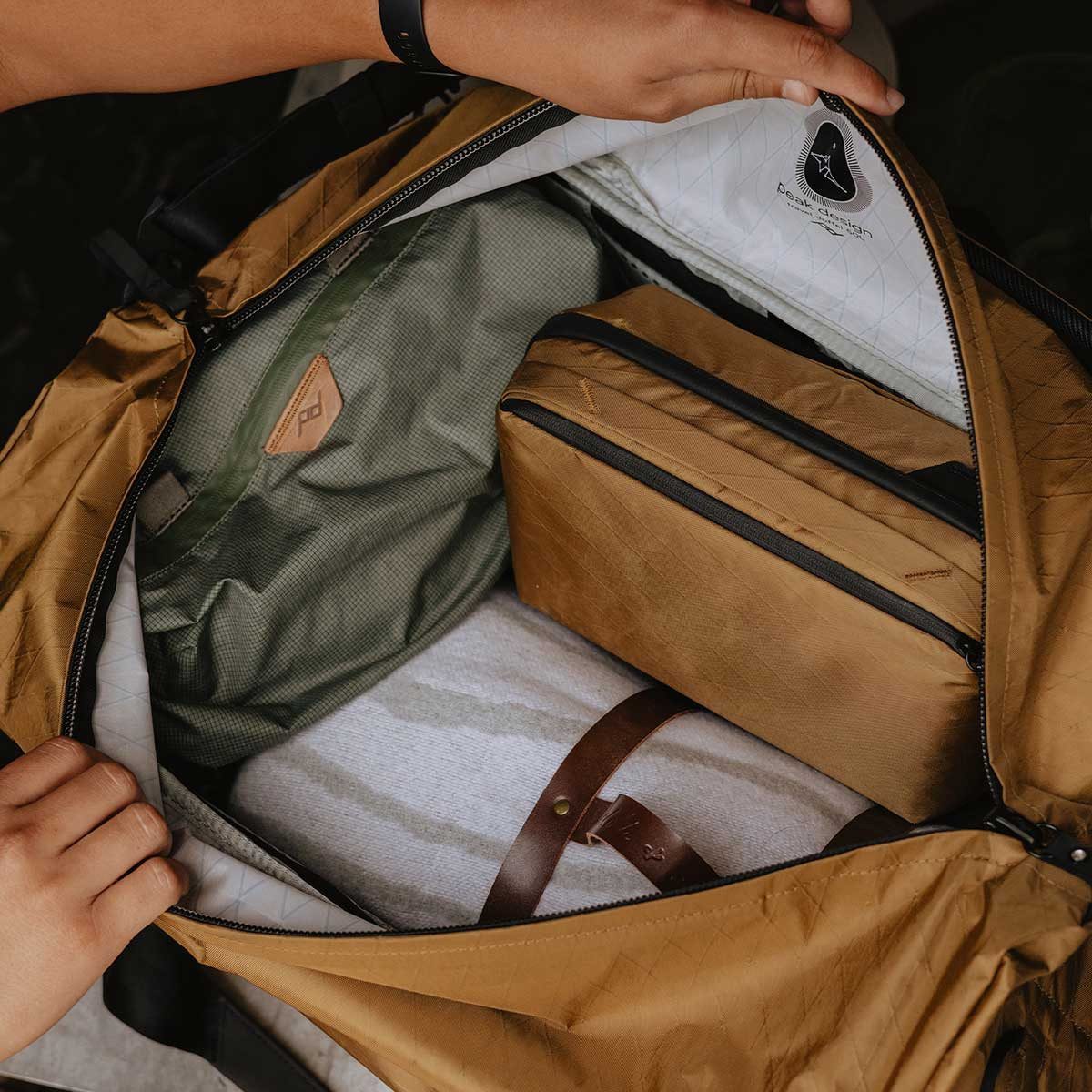Peak Design Rucksack Wash Pouch - Kulturtasche Coyote (Hellbraun)