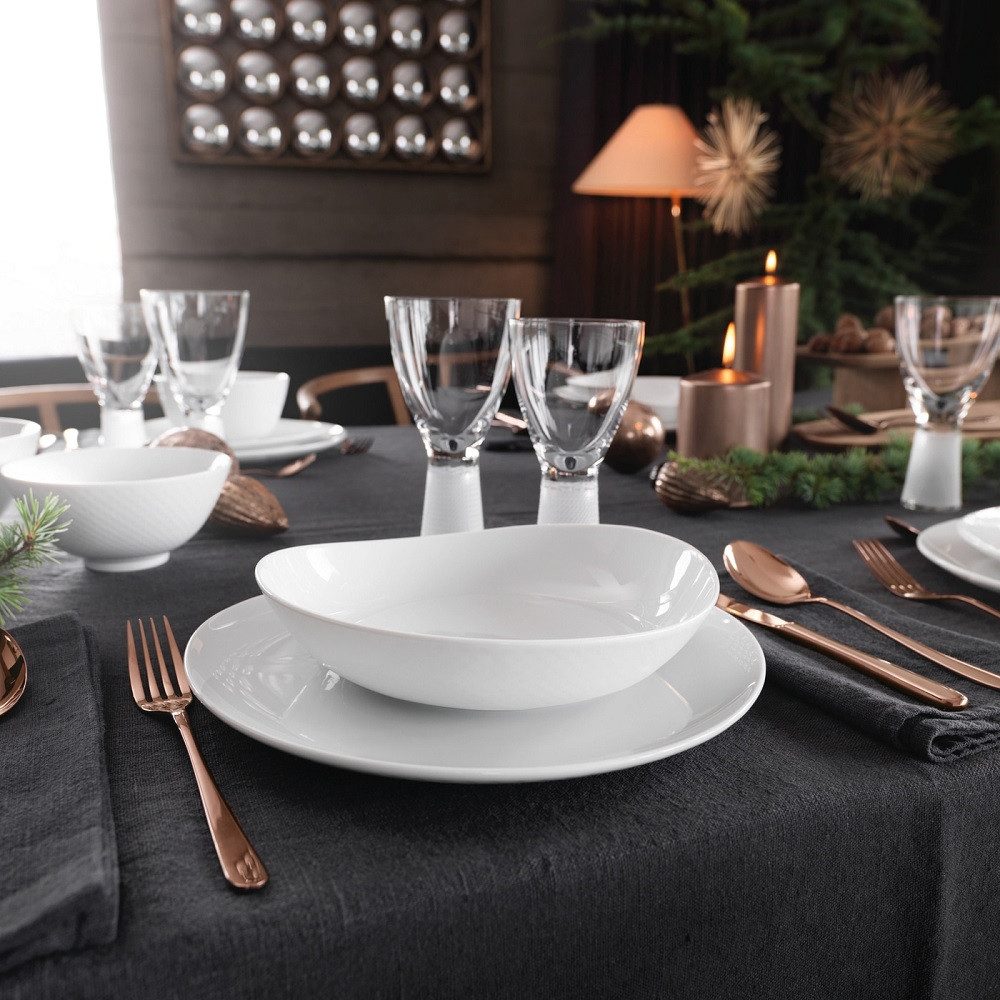Rosenthal Suppenteller Rosenthal Junto Weiss Teller Tief - Rund - R 21,5 cm