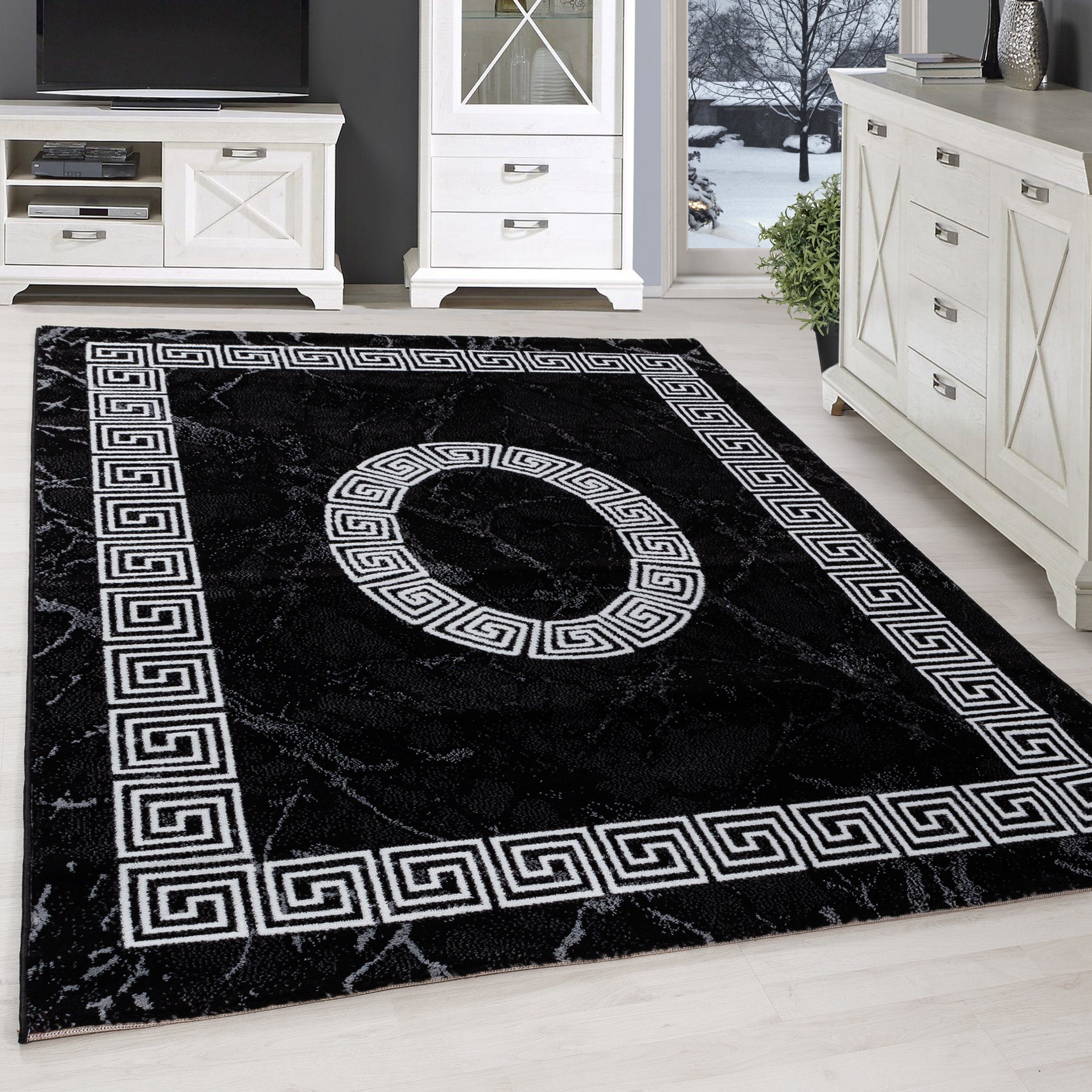 SIMPEX24 Designteppich Mäander Design, Läufer, Höhe: günstig online kaufen