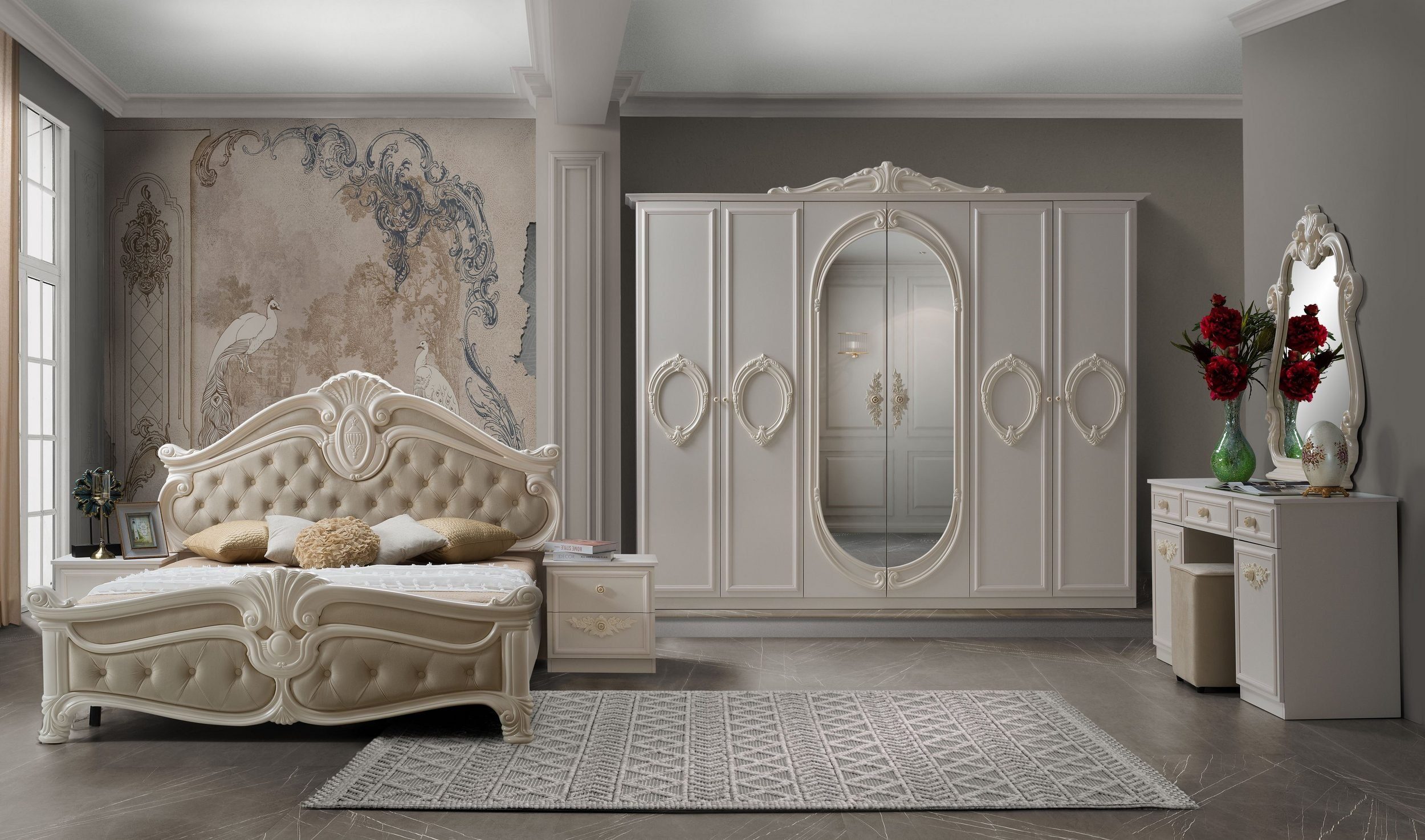 Interdesign24 Schlafzimmer-Set Aurora, (7-teilig, im klassischen günstig online kaufen