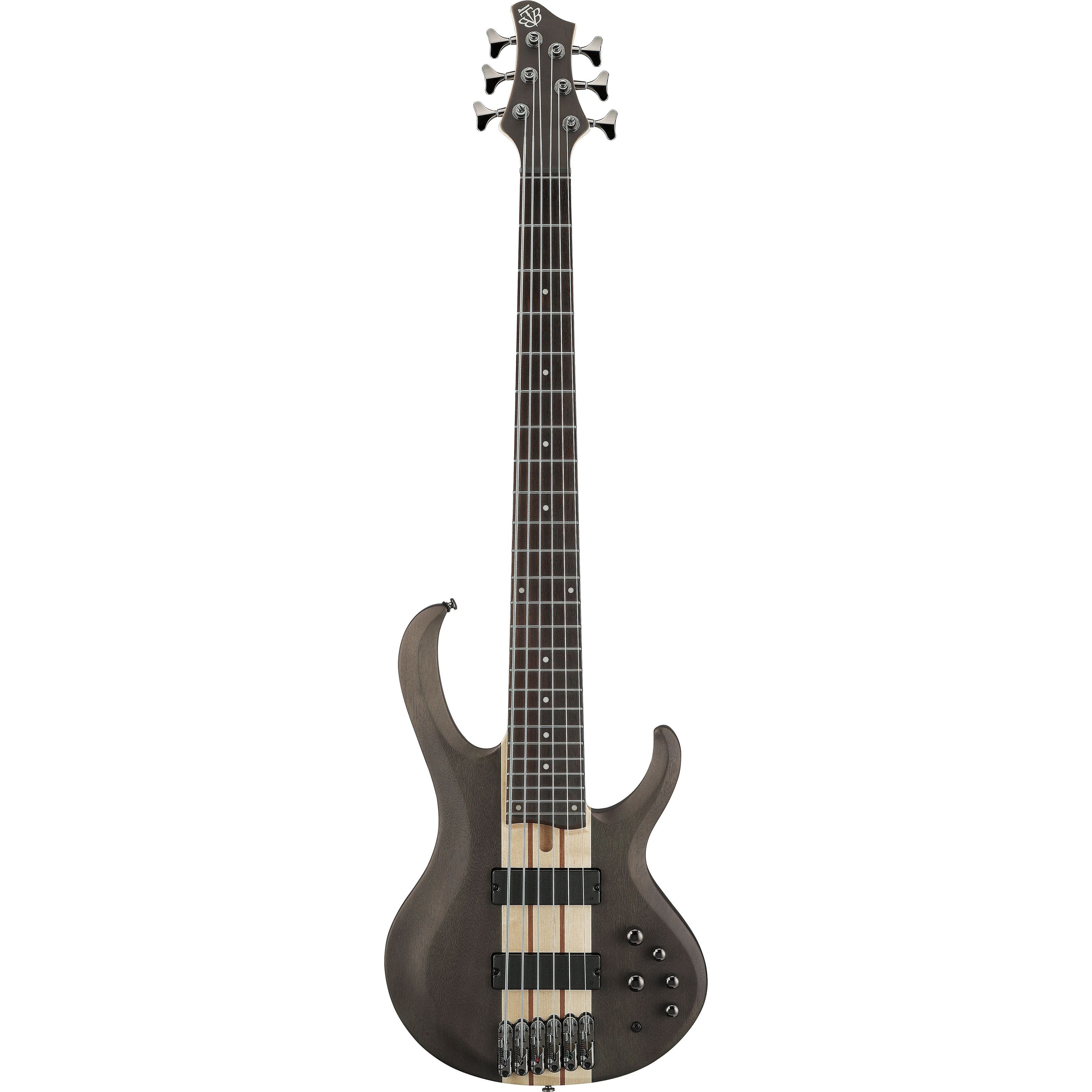 Ibanez E-Bass, E-Bässe, 6-Saiter E-Bässe, BTB606-TGF Transparent Gray Flat - E-Bass