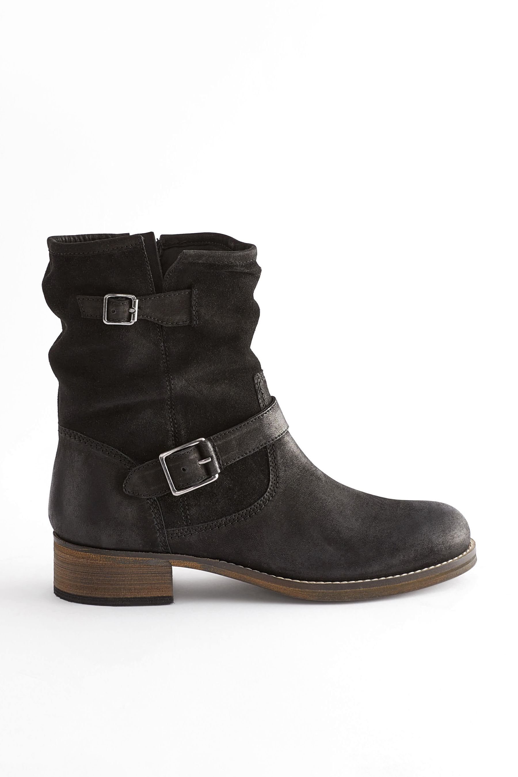 Next Forever Comfort® Knautschstiefelette aus Leder günstig online kaufen