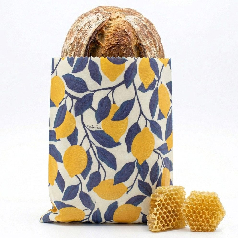 little bee fresh Bienenwachstuch großer Beutel mit Bio-Bienenwachs, wiederverwendbar, plastikfrei, nachhaltig, regional