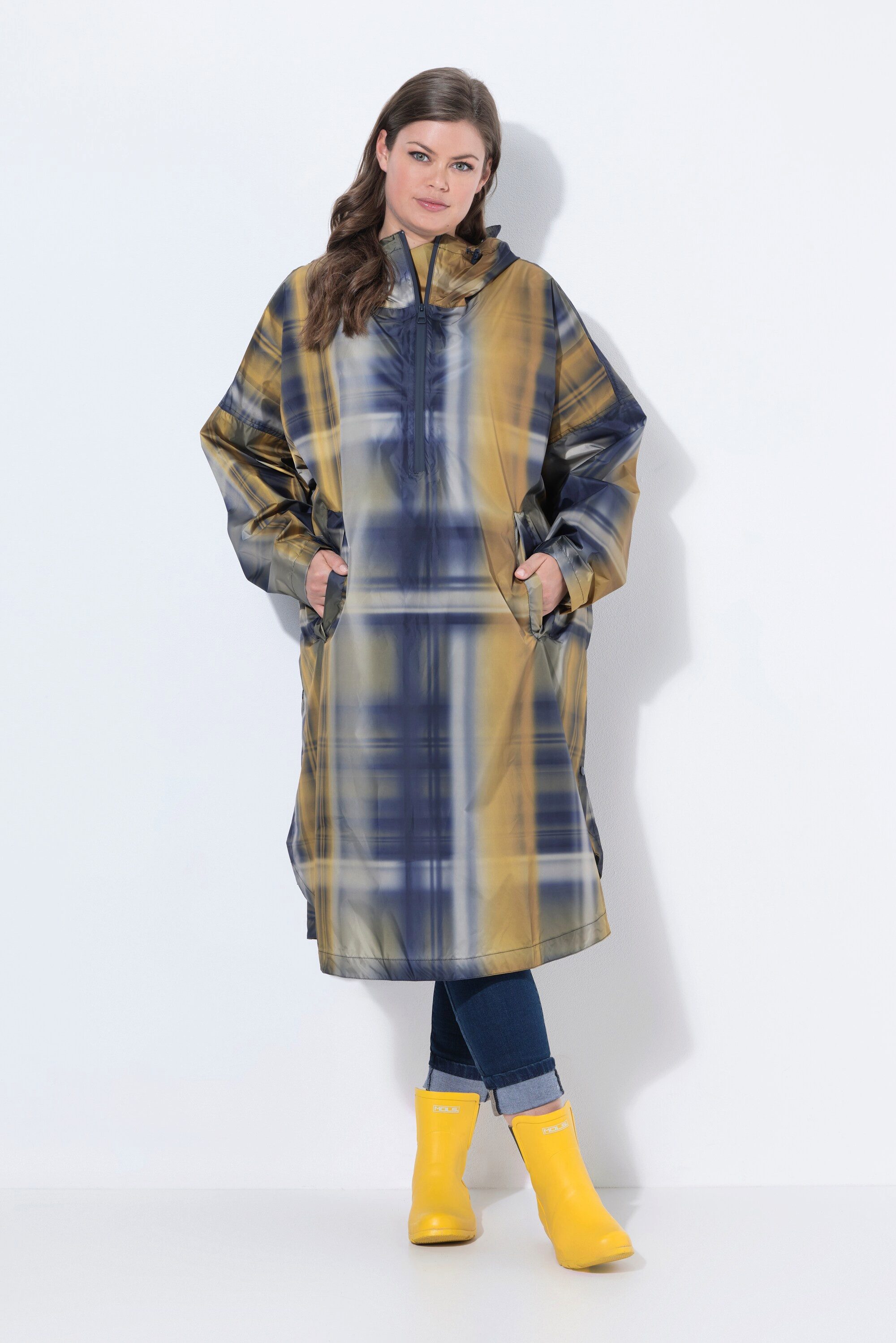 Laurasøn Funktionsjacke Funktions-Regencape Unisex Print Kapuze
