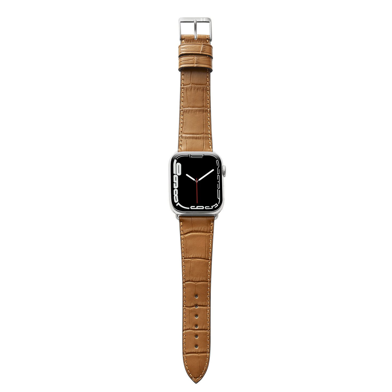 Selva Technik Uhrenarmband Lederarmband ROTHENBAUM, kompatibel mit Apple Watch 1-9, SE, Cognac