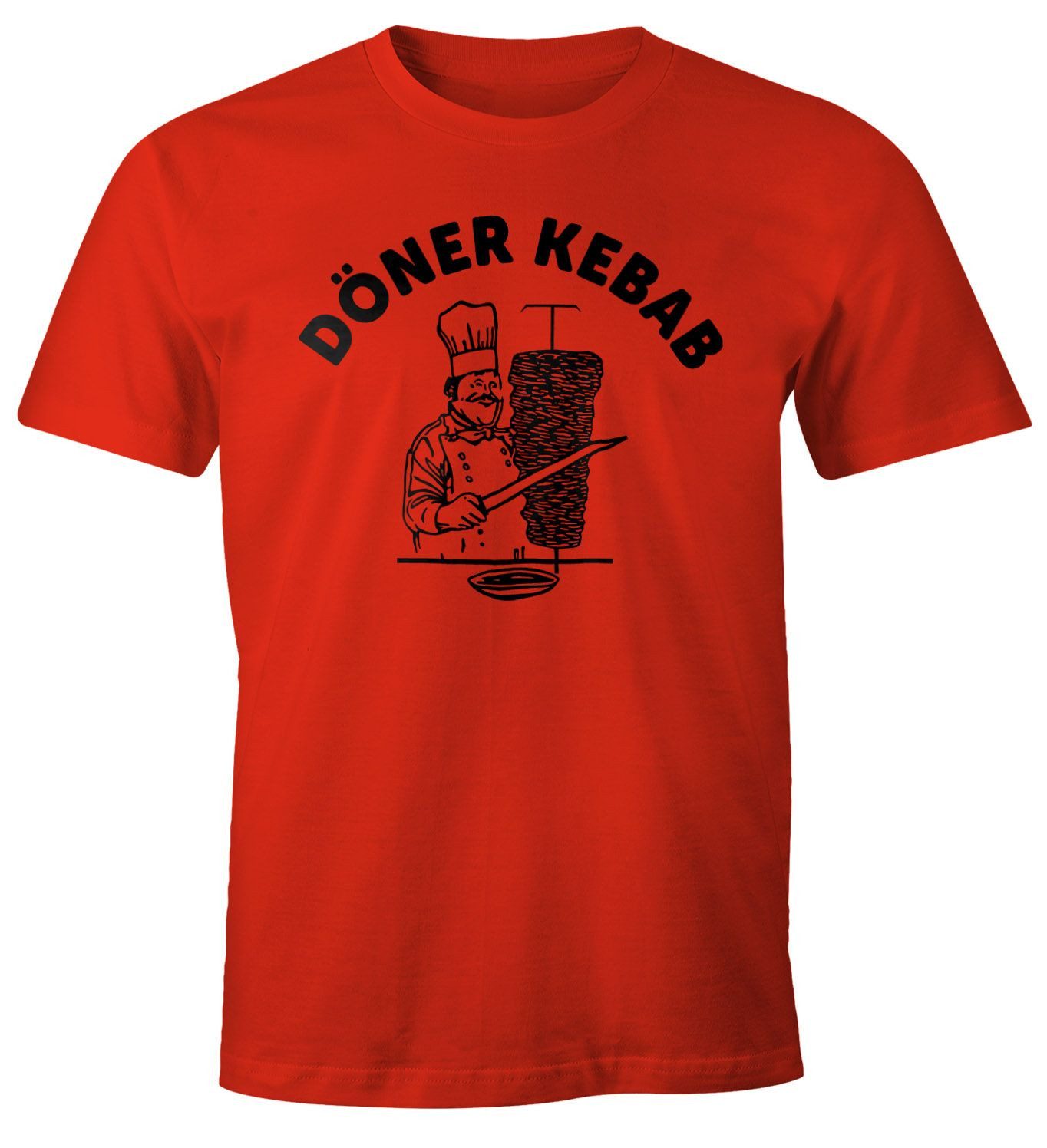 Print-Shirt Döner Shirt Herren Kebab Dönerspieß Fun T-Shirt Moonworks®