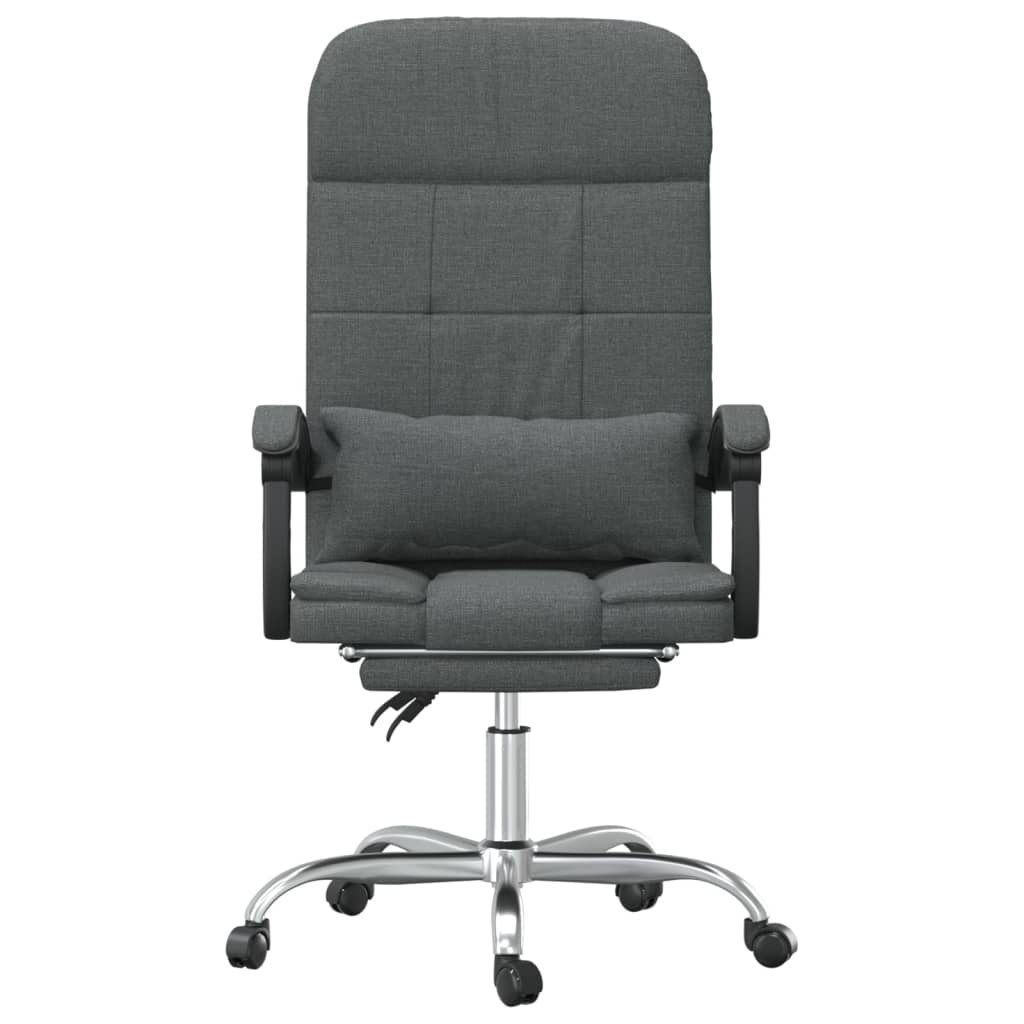 vidaXL Bürostuhl Bürostuhl mit Massagefunktion Dunkelgrau Stoff (1 St)