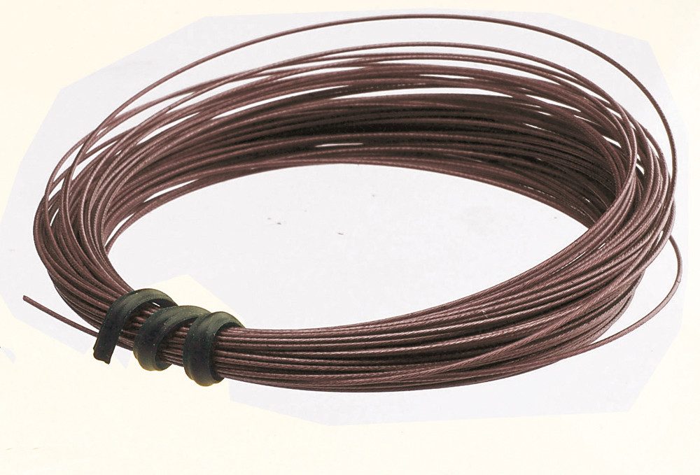 Daiwa Cormoran Vorfachschnur Cormoran Stahldraht SPINTEC 7x1, 10m, Farbe braun, (Vorfachmaterial für Einsteiger und erfahrene Raubfischangler), ideal zum Selbstbau robuster Hecht-, Zander- oder Barschvorfächer